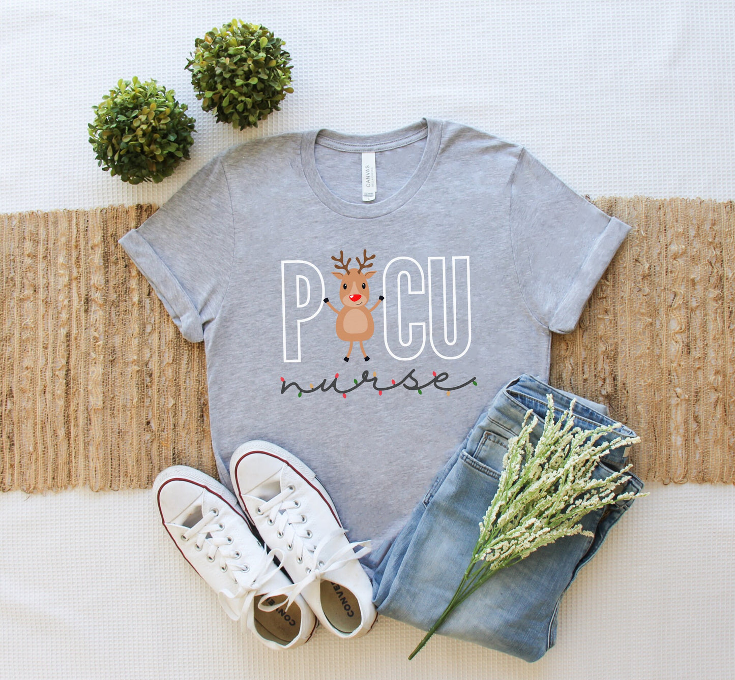 PICU Christmas Shirt, Pediatric Intensive Care Unit Nurse Tee, Pediatric ICU Nurse Shirt, Xmas Gift for PICU Nurse, Hospital Party Tshirt