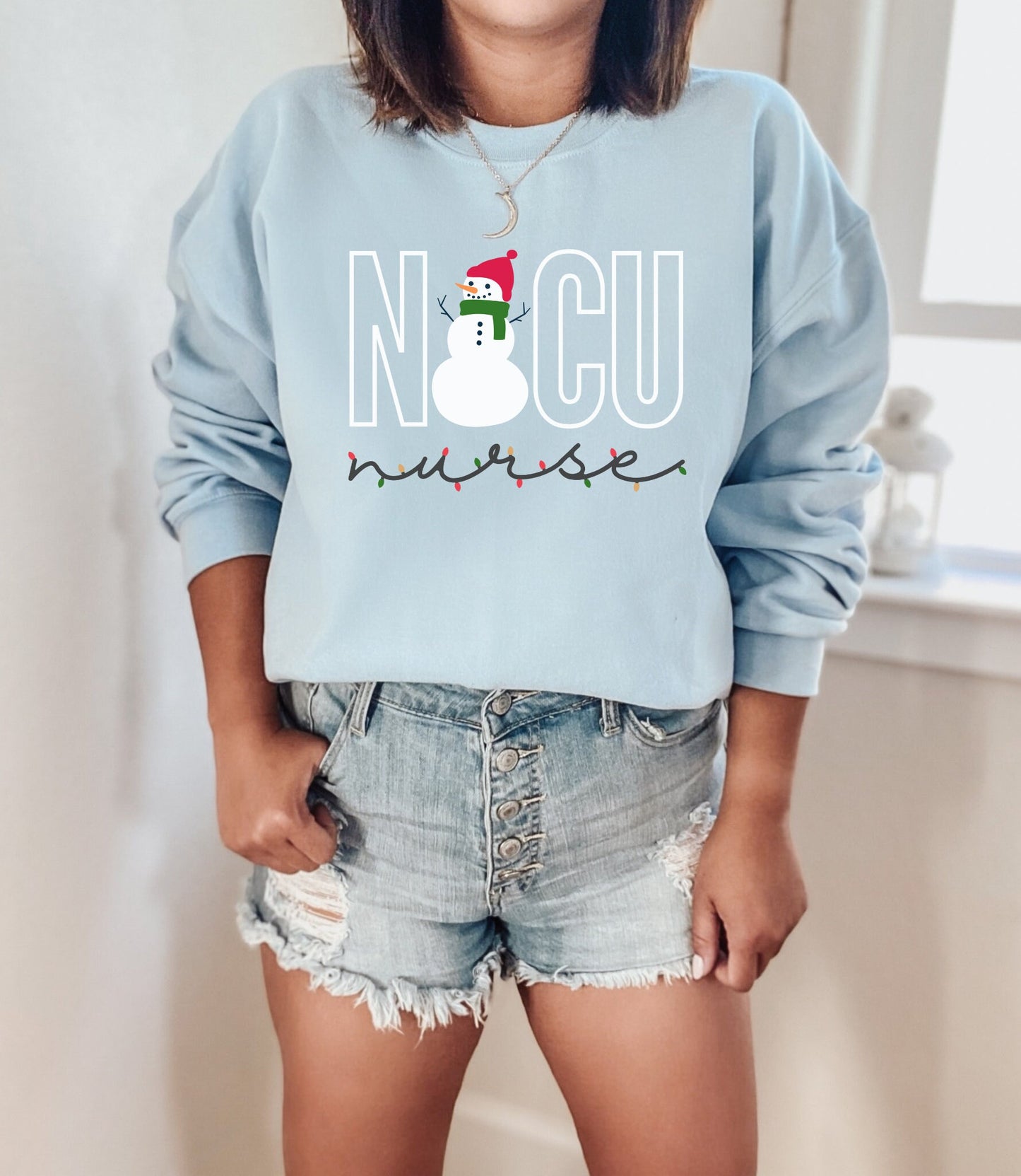 NICU Christmas Sweater, Neonatal Intensive Care Unit Nurse Shirt, Neonatal ICU Sweatshirt, Xmas Gift for NICU Nurse, Hospital Party