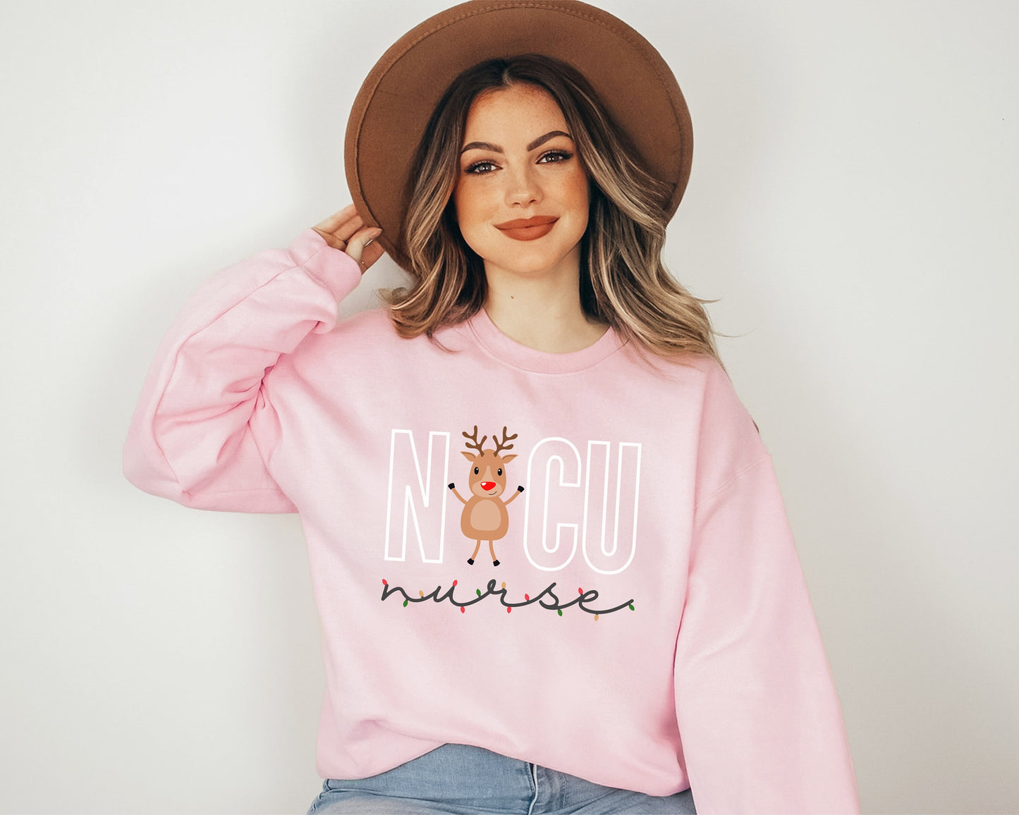 NICU Christmas Sweatshirt, Neonatal Intensive Care Unit Nurse Shirt, Neonatal ICU Sweater, Xmas Gift for NICU Nurse, Secret Santa Nurse