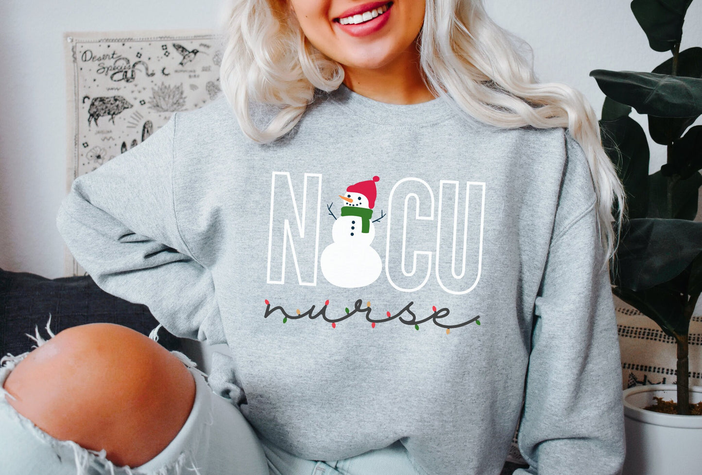 NICU Christmas Sweater, Neonatal Intensive Care Unit Nurse Shirt, Neonatal ICU Sweatshirt, Xmas Gift for NICU Nurse, Hospital Party