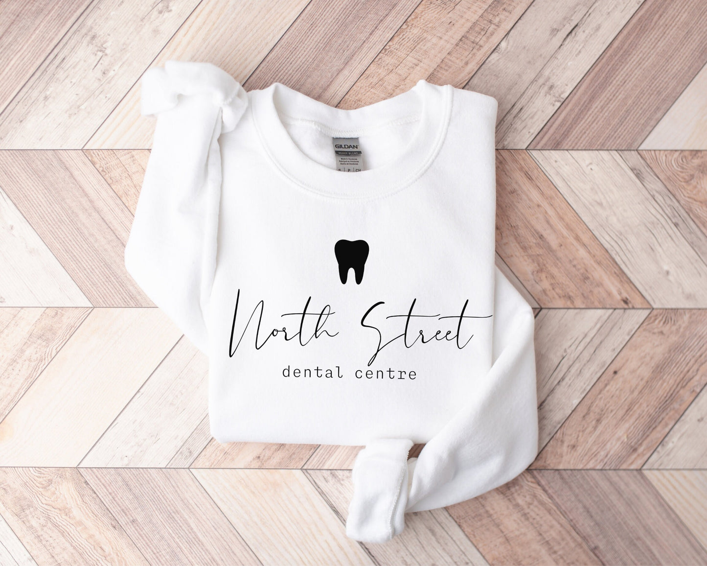 Custom Dental Office Sweater, Personalized Dentist Name Shirt, Orthodontist Gift, Dental Logo Crewneck Sweatshirt, Dental Assistant Gifts