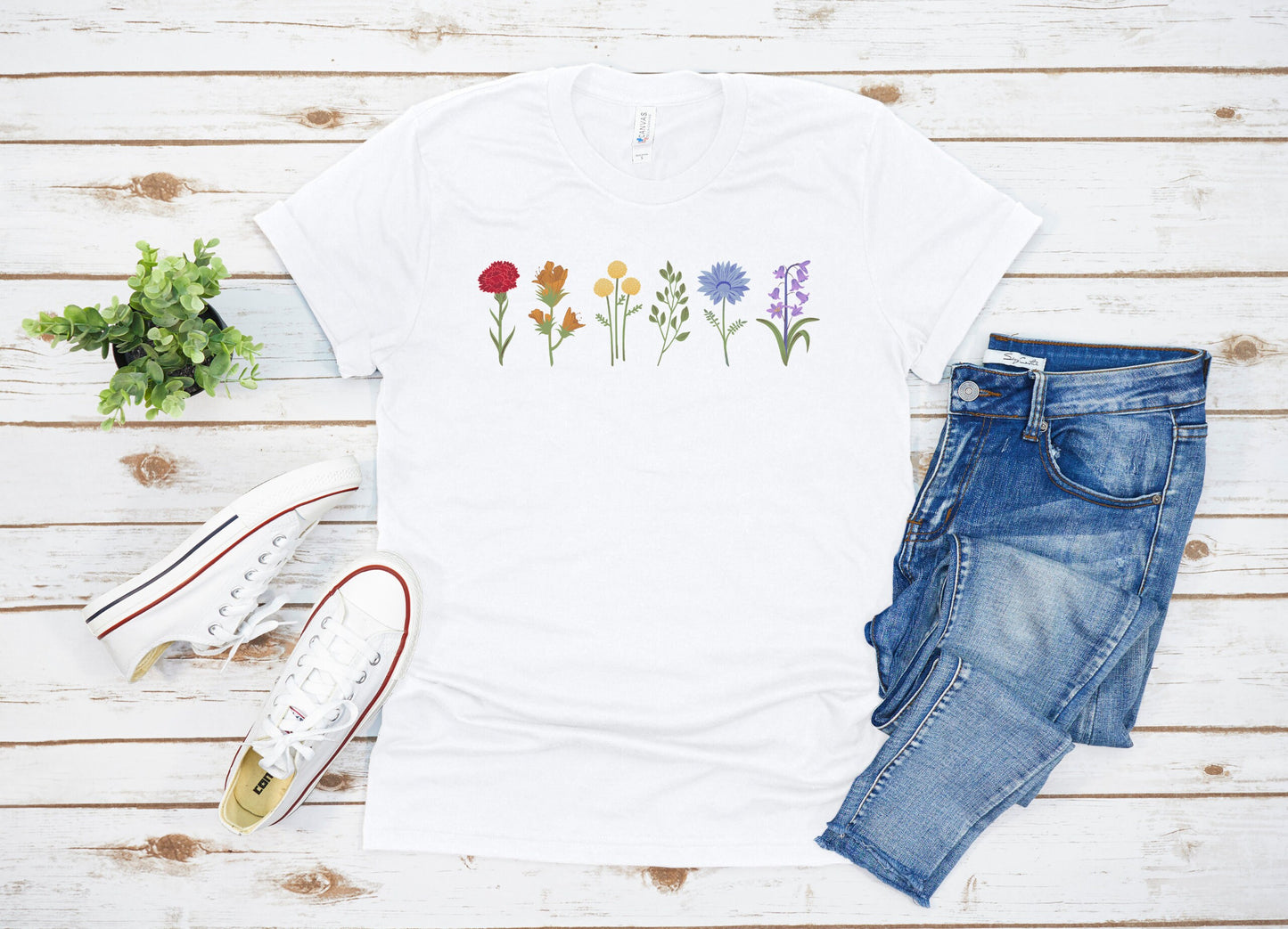 Wildflower LGBTQ Pride Month Shirt, Cute Subtle Pride Tee, Queer Flower Tshirt, LGBT Rainbow T-Shirt