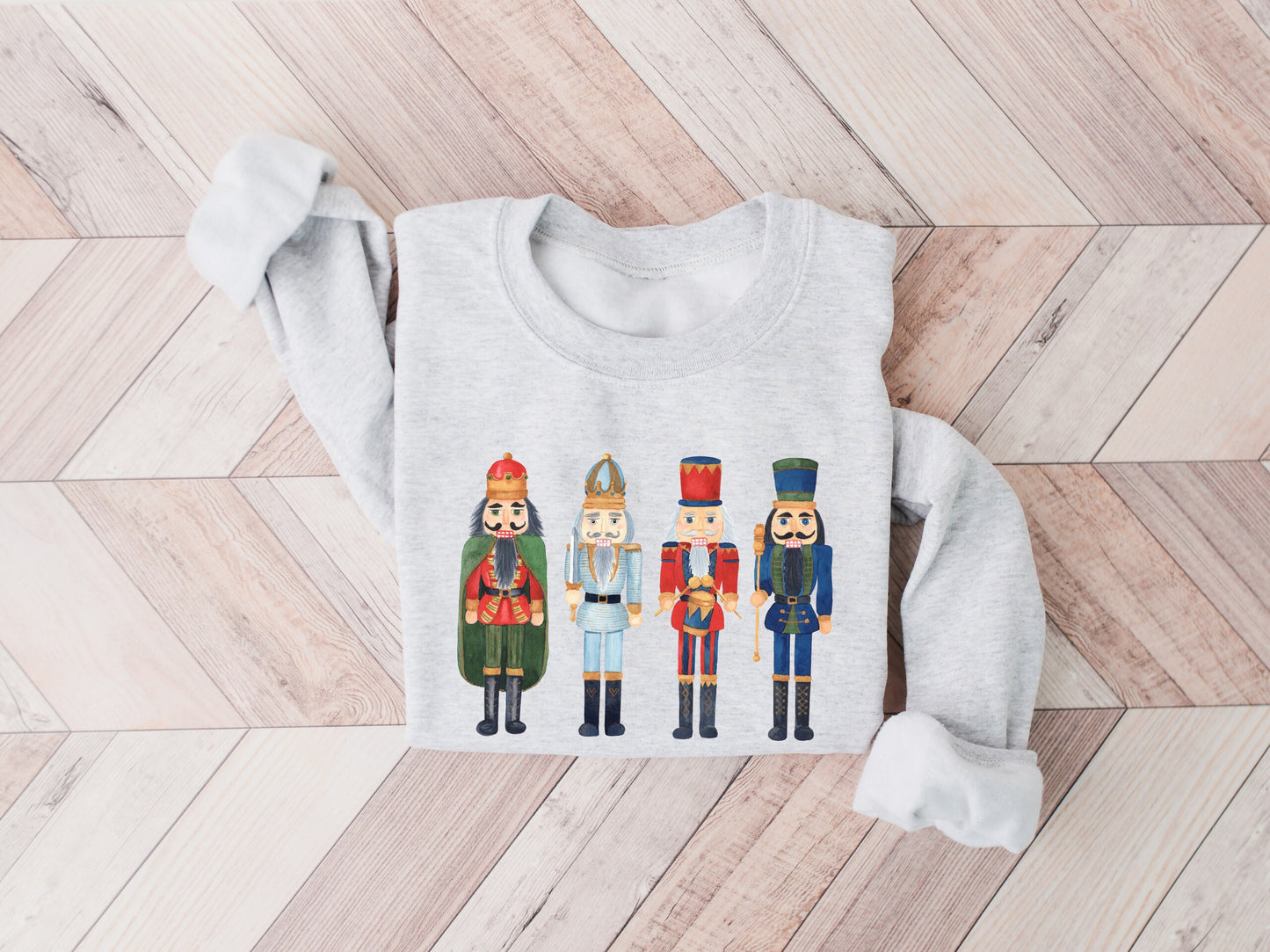 Nutcracker Sweatshirt, Cute Christmas Sweater, Holiday Crewneck, Xmas Shirt, Christmas Gift For Her, Unisex Nutcracker Pullover