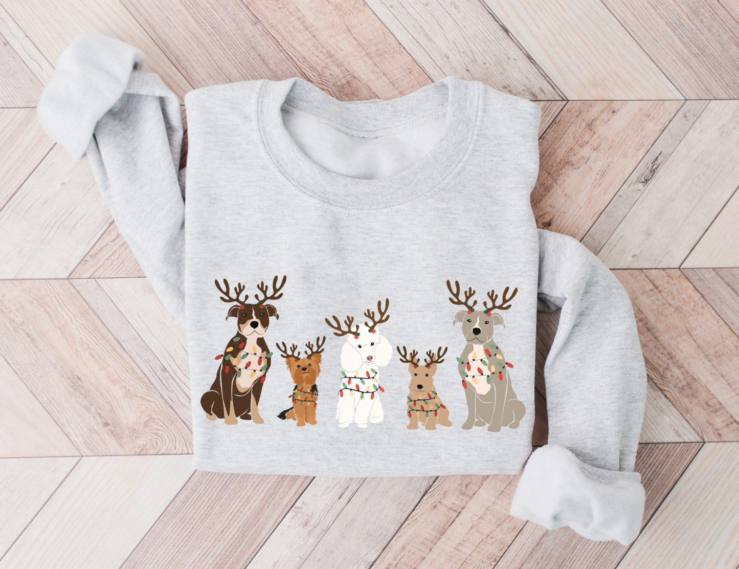 Christmas Dog Sweatshirt, Dog Owner Christmas Gift, Cute Holiday Jumper, Dog Lover Shirt, Funny Crewneck Sweater