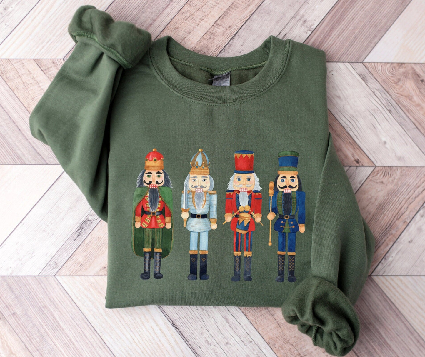 Nutcracker Sweatshirt, Cute Christmas Sweater, Holiday Crewneck, Xmas Shirt, Christmas Gift For Her, Unisex Nutcracker Pullover