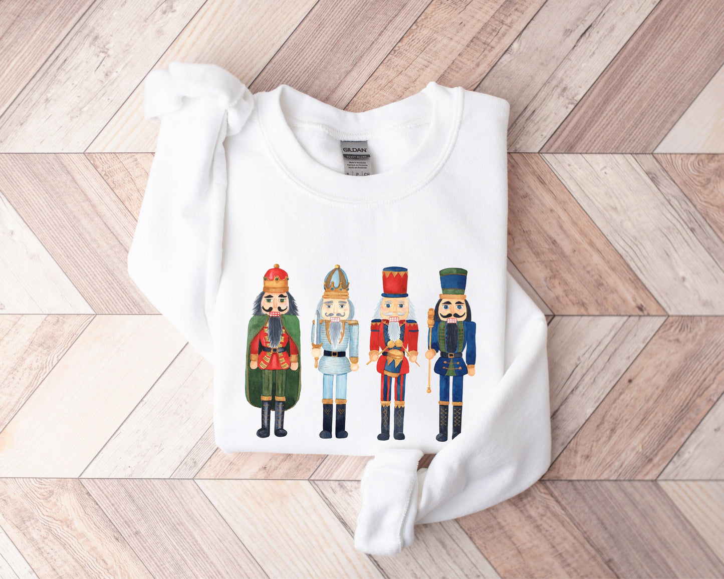 Nutcracker Sweatshirt, Cute Christmas Sweater, Holiday Crewneck, Xmas Shirt, Christmas Gift For Her, Unisex Nutcracker Pullover