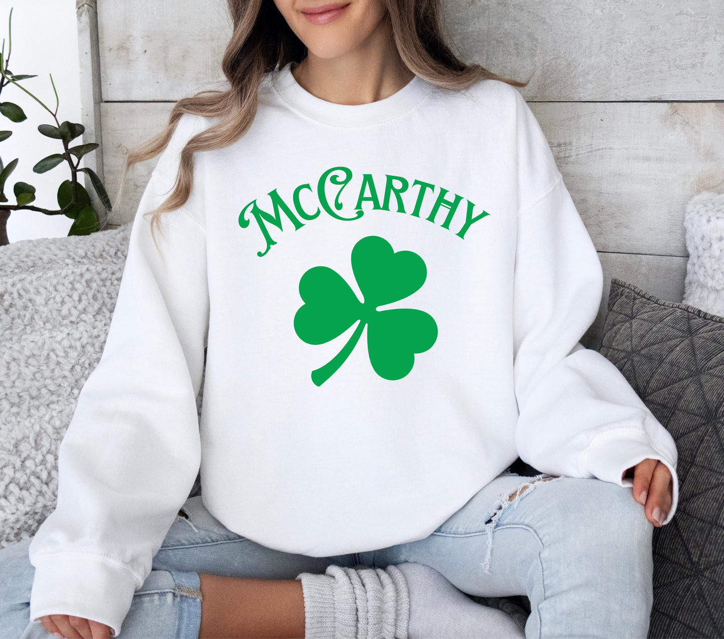 Custom Shamrock Shirt, Personalized Last Name St Patrick's Day Sweatshirt, Comfort Colors Parade Shirt, Irish Drinking Sweater