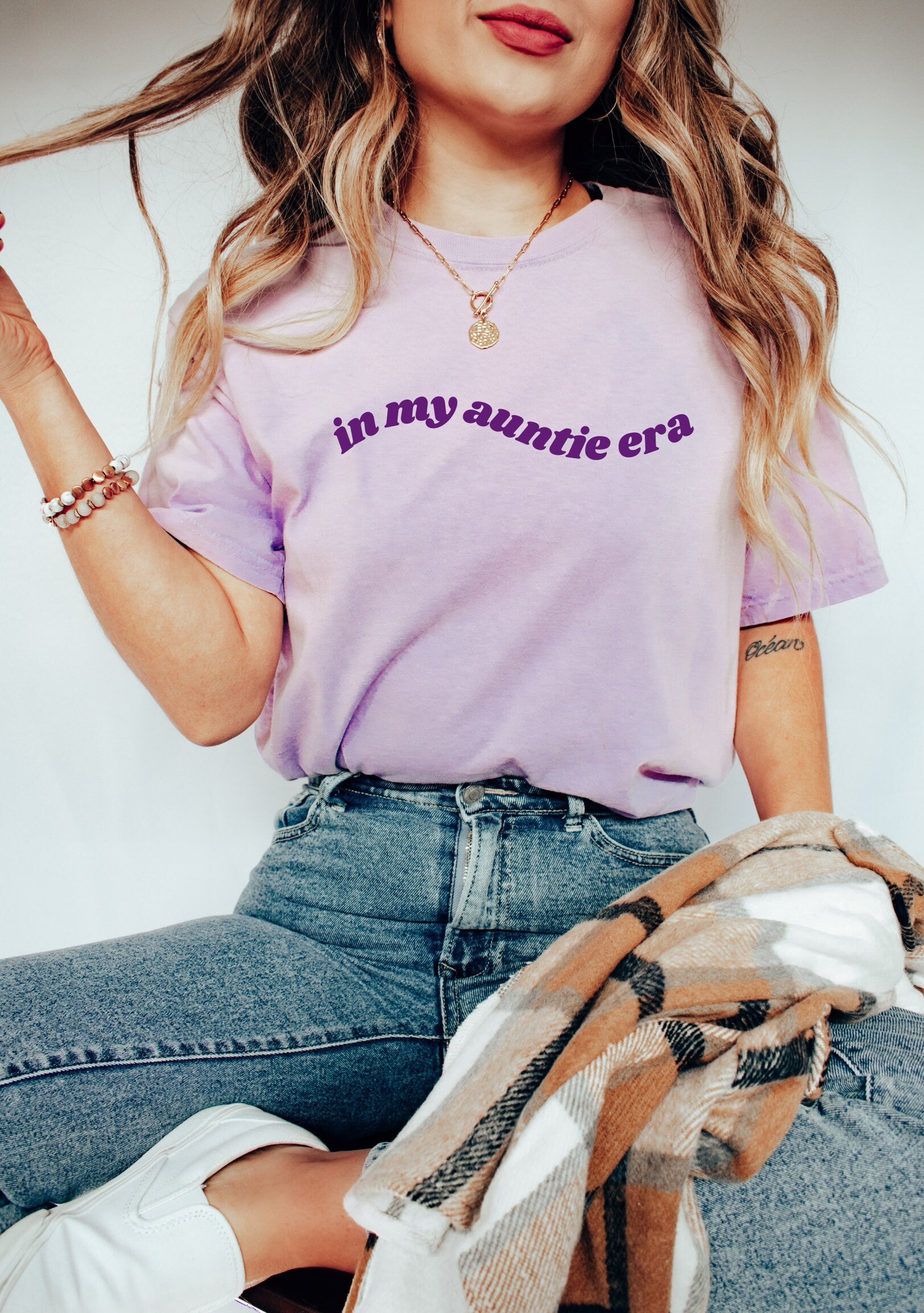 In My Auntie Era Shirt, Retro Comfort Colors Aunt Tee, Baby Pregnancy Announcement for Aunt, Gift for Auntie, Cool Aunt T-Shirt