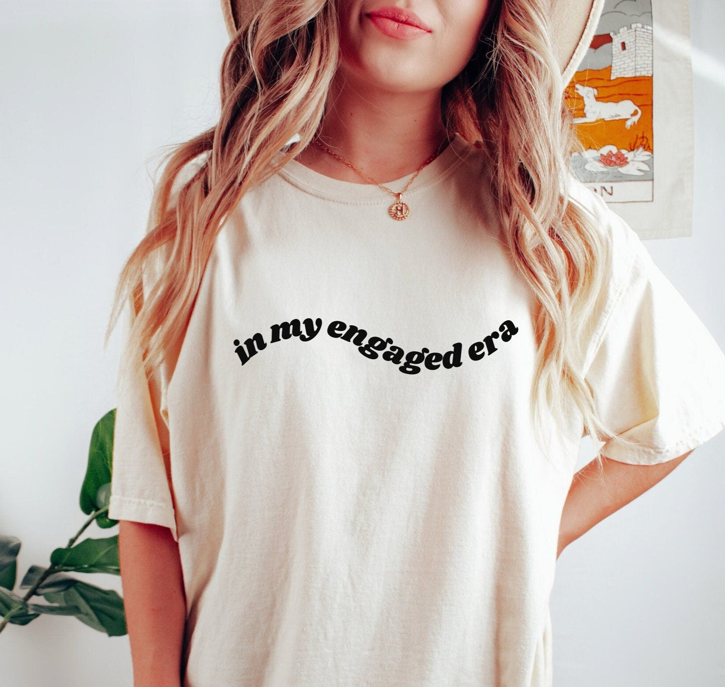 In My Engaged Era Shirt, Retro Comfort Colors Engagement Tee, Wedding Shower Gift, Gift for Fiancee, Bachelorette T-Shirt, Future Bride