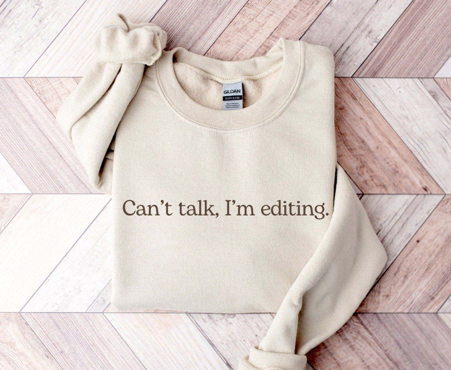 Photographer Sweatshirt, Can't Talk I'm Editing Shirt, Gift for Photographer, Photography Crewneck Sweater