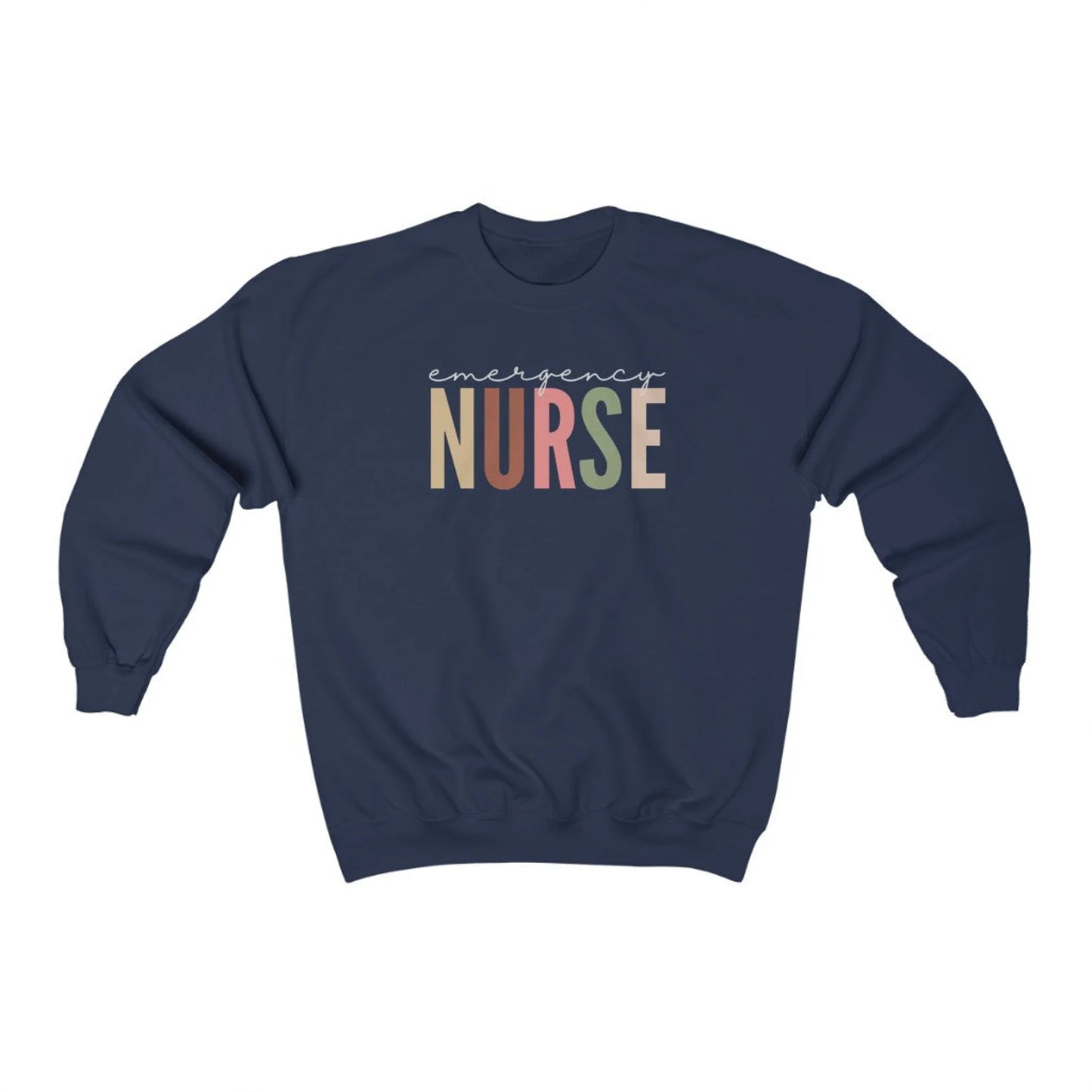 Pastel Emergency Nurse Sweatshirt