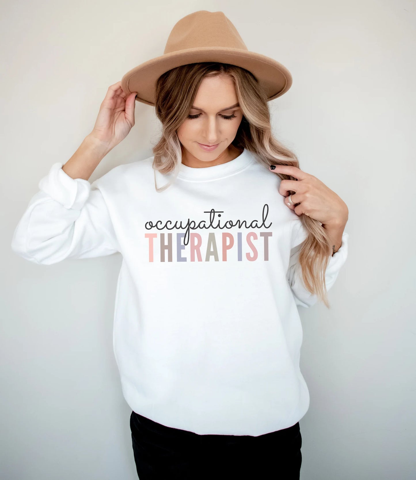Pastel Occupational Therapist Sweatshirt