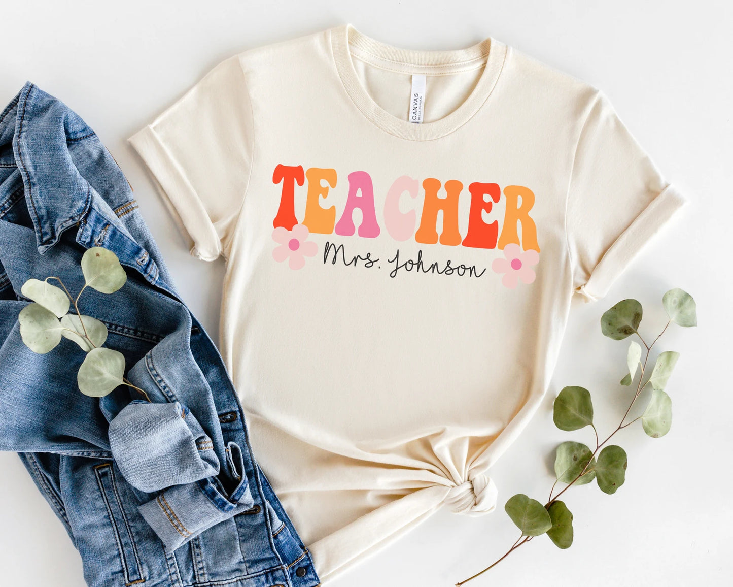Custom Retro Teacher Tee