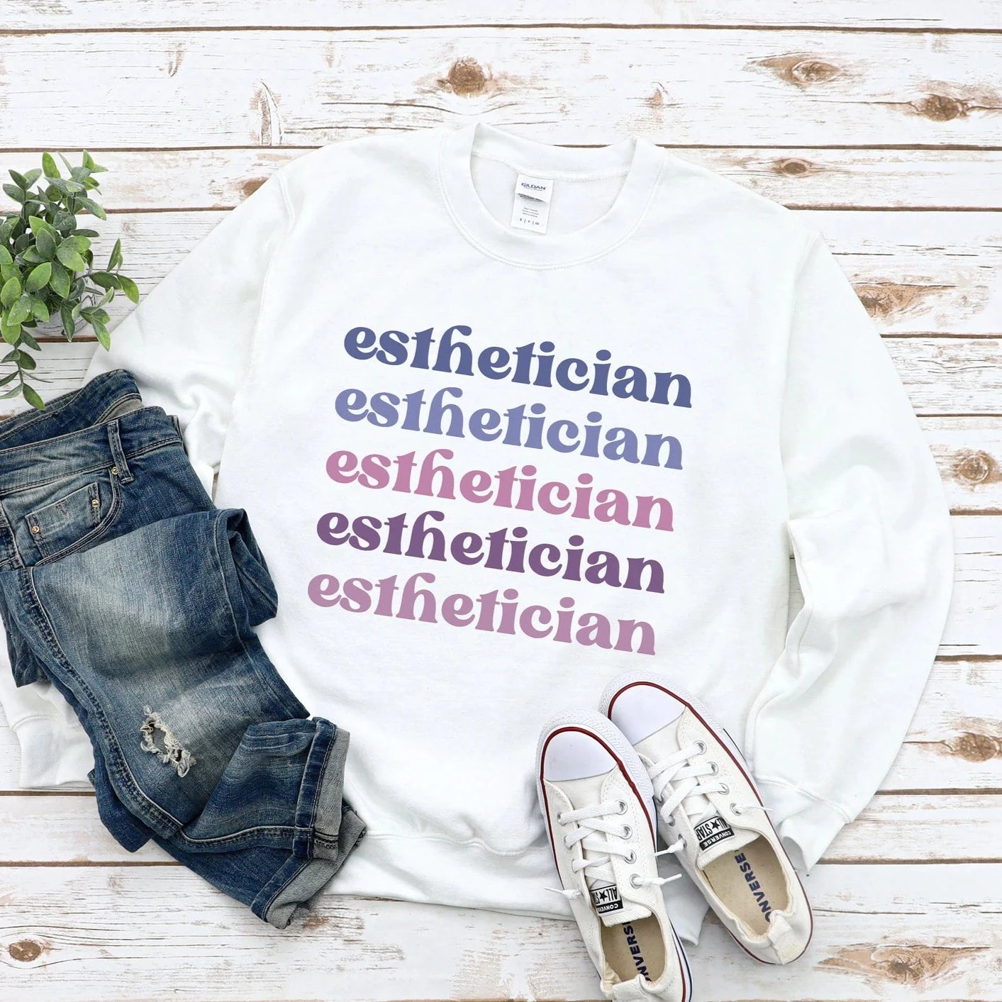 Purple Esthetician Sweatshirt