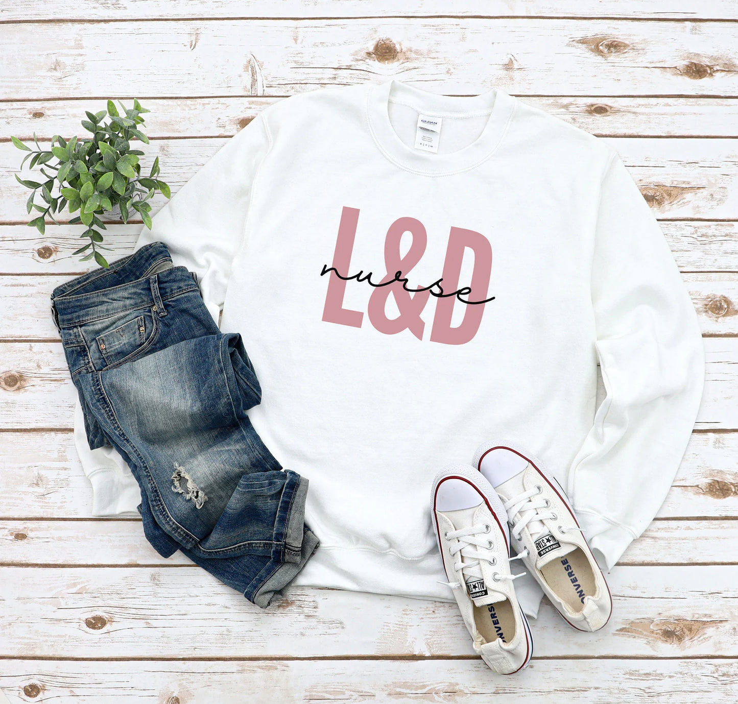 Pink L&D Nurse Sweatshirt