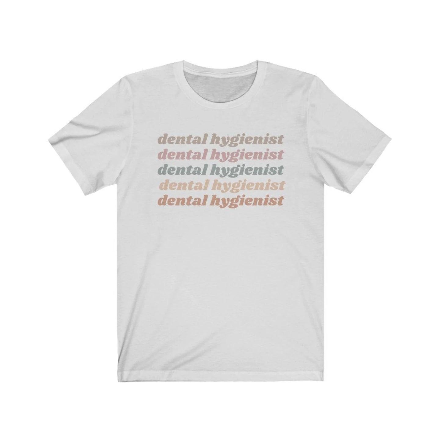Light Retro Dental Hygienist Tee