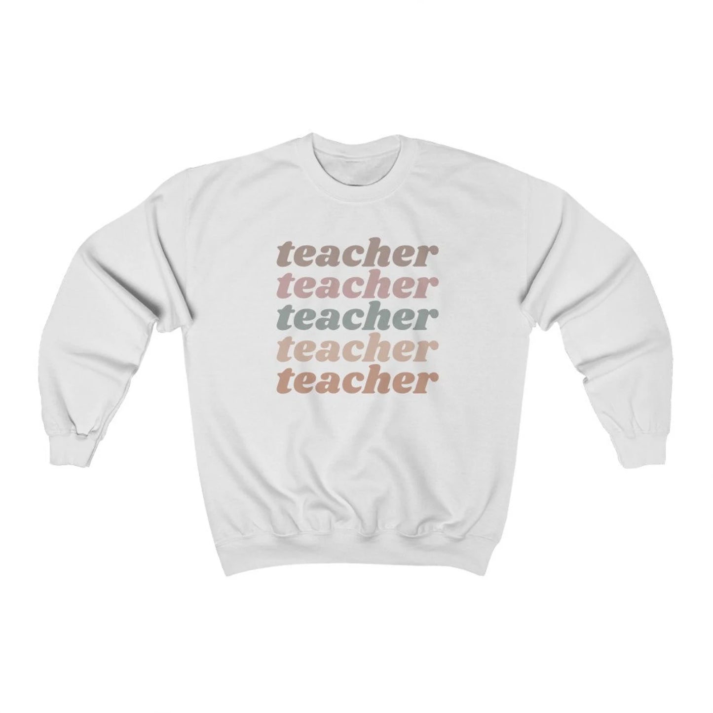 Light Retro Teacher Sweatshirt
