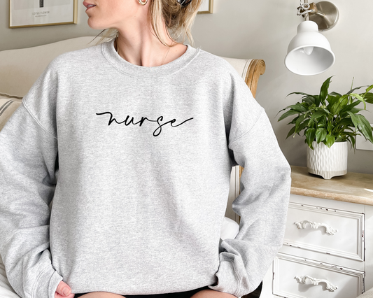 Cursive Nurse Sweatshirt