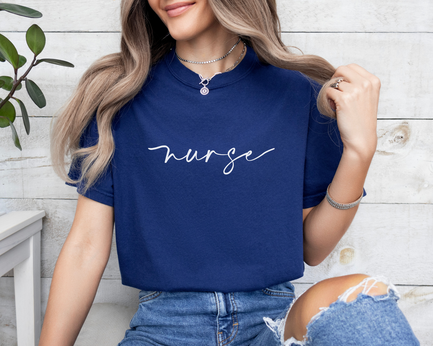 Cursive Nurse Tee