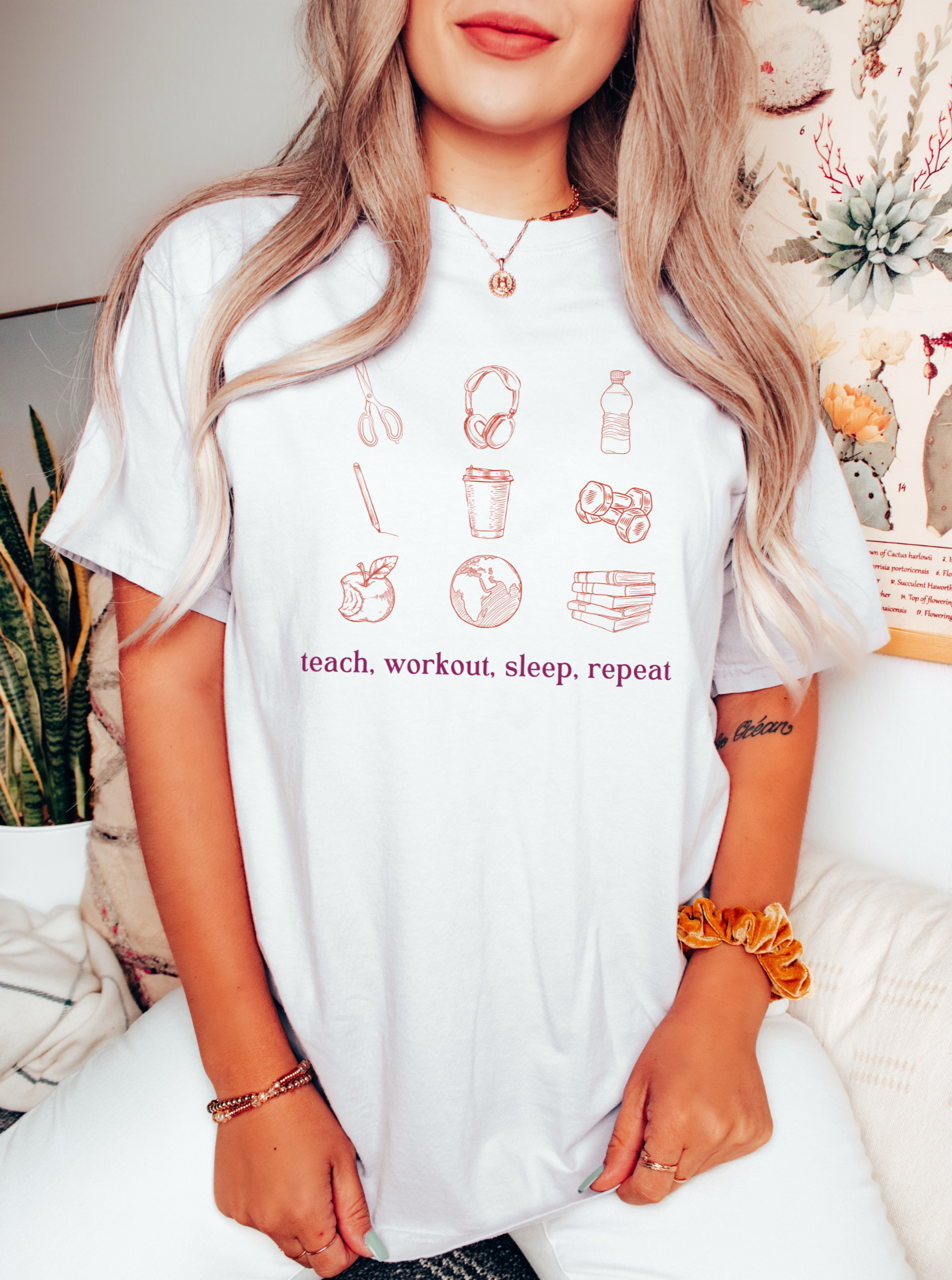 Teach, Workout, Sleep, Repeat Tee