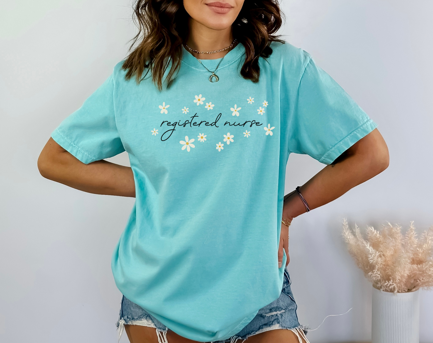 Registered Nurse Daisies Tee