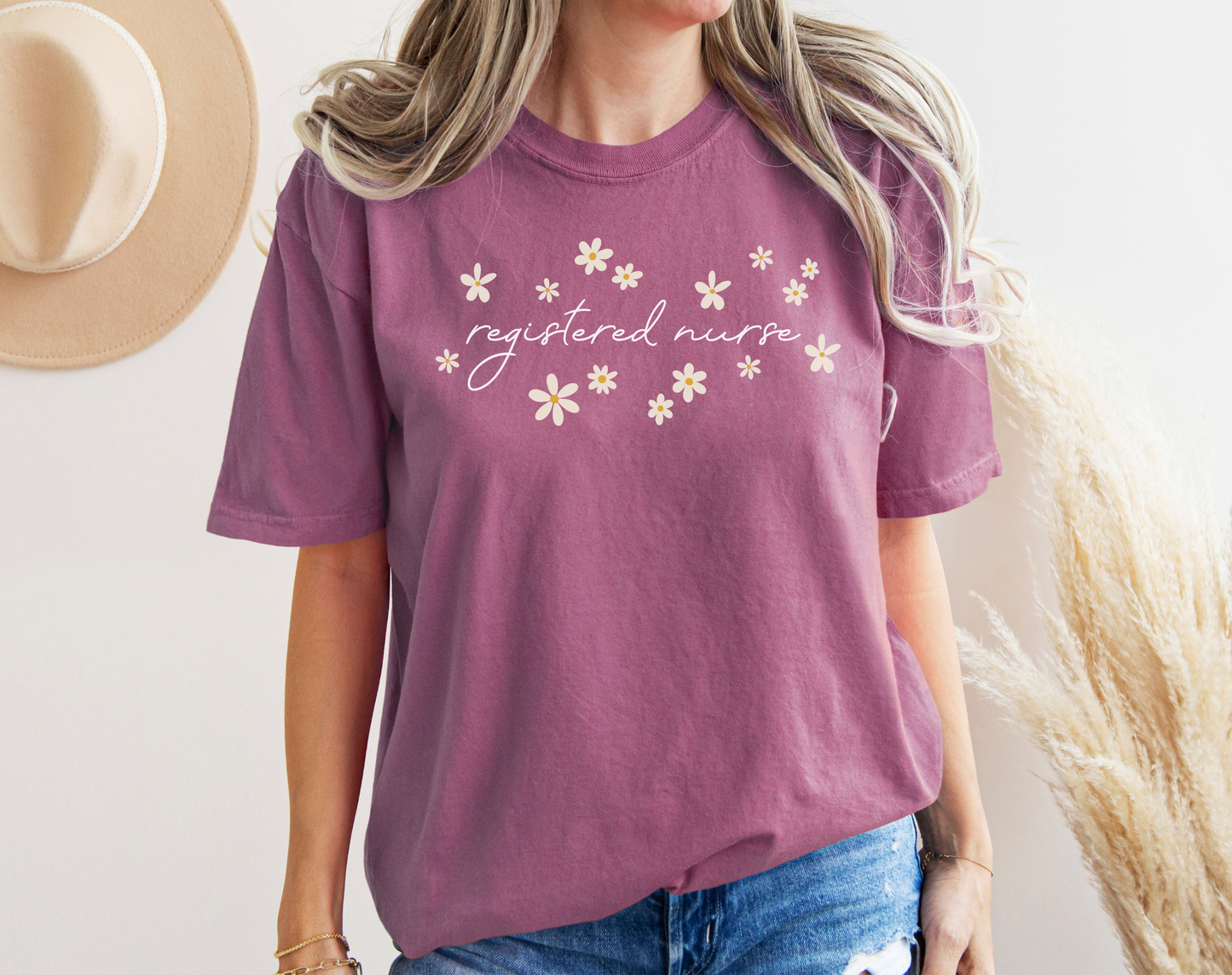 Registered Nurse Daisies Tee