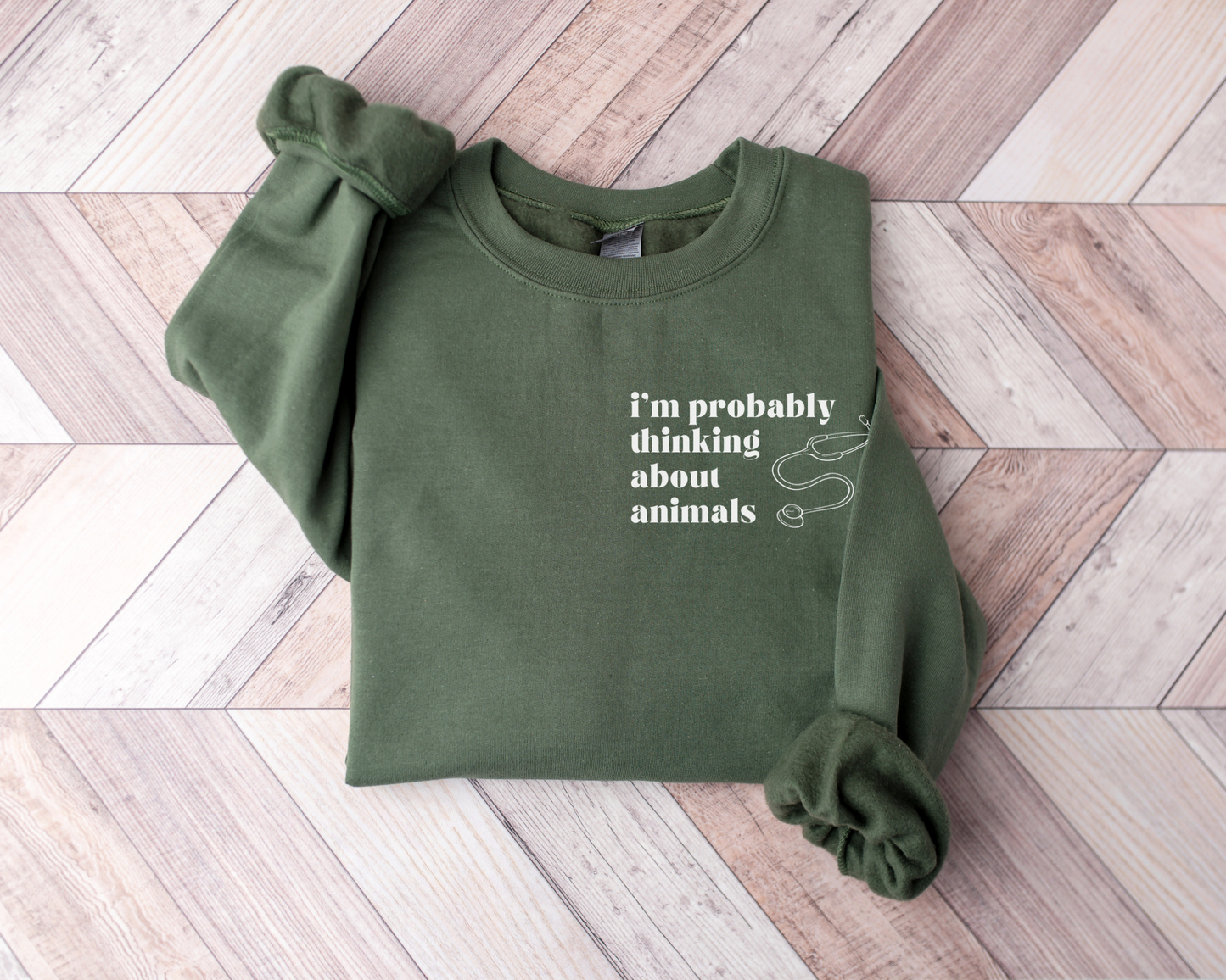 Probably Thinking About Animals Sweatshirt