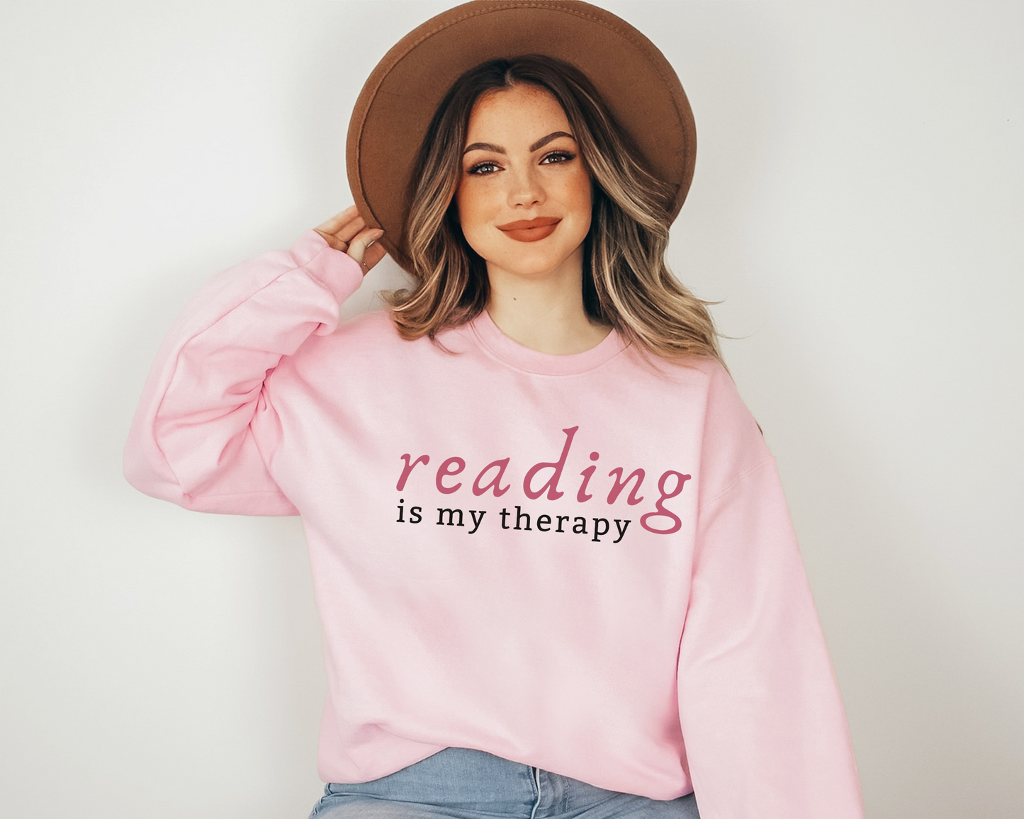 Reading Is My Therapy Sweatshirt