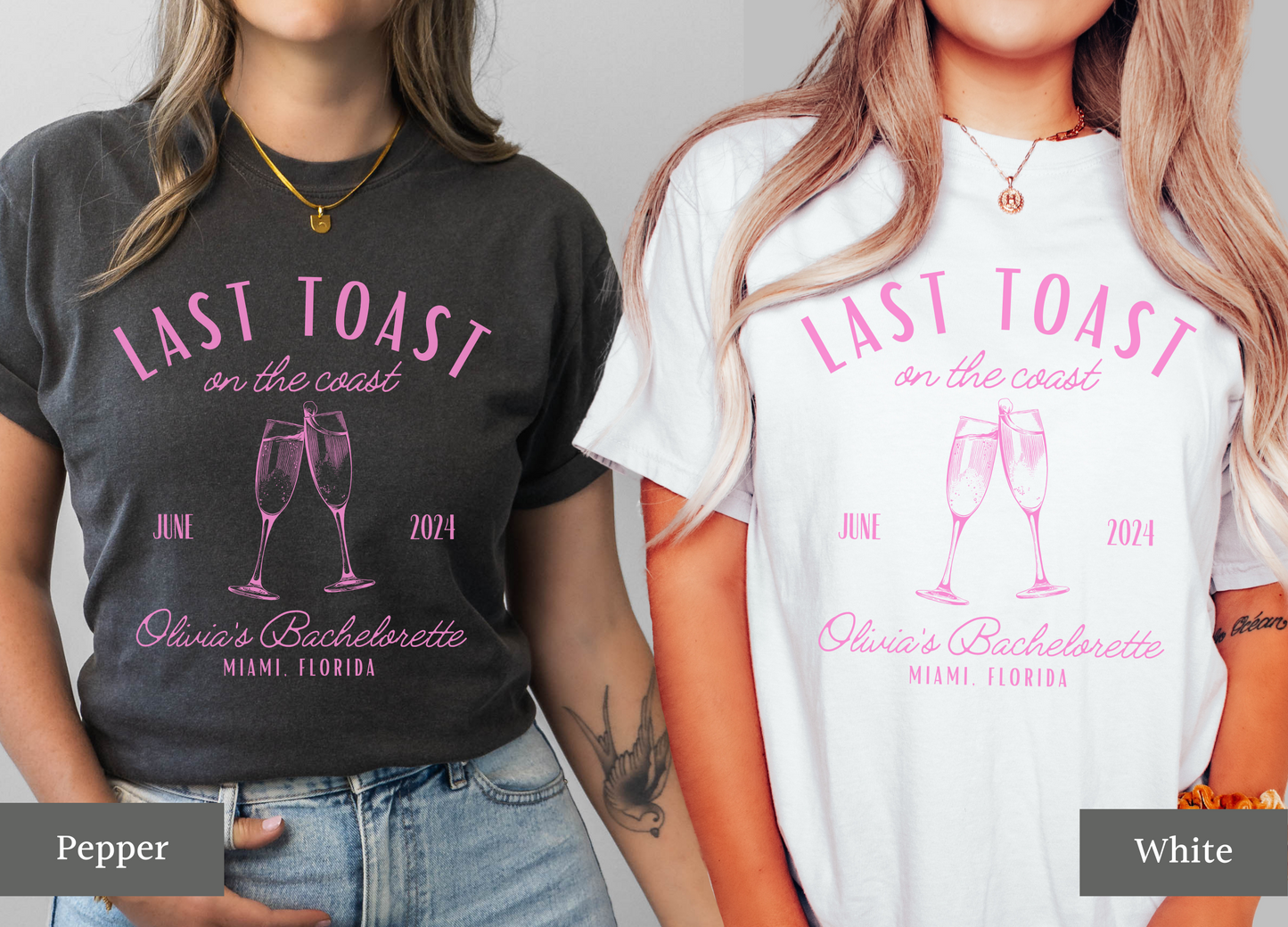 Last Toast on the Coast Bachelorette Shirt