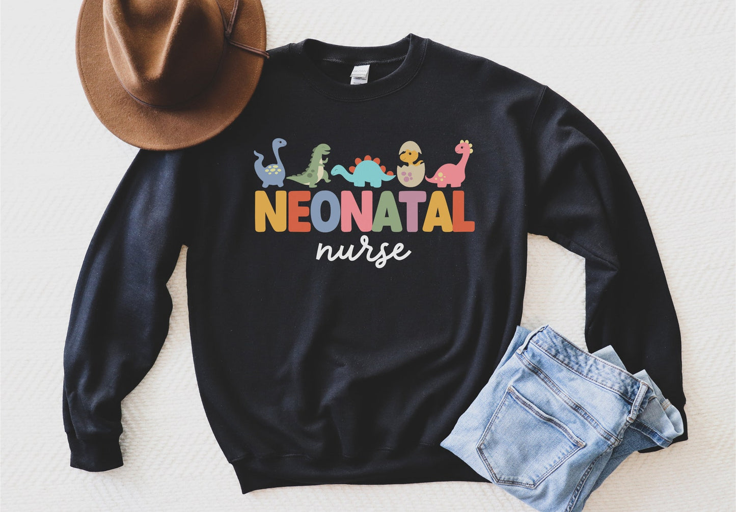 Dinosaur Neonatal Nurse Sweatshirt