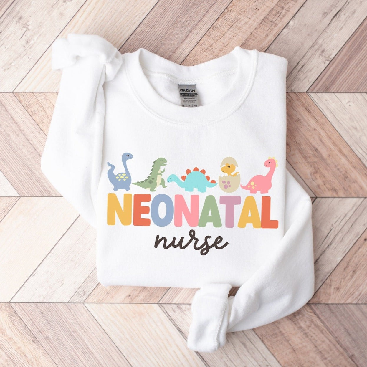 Dinosaur Neonatal Nurse Sweatshirt