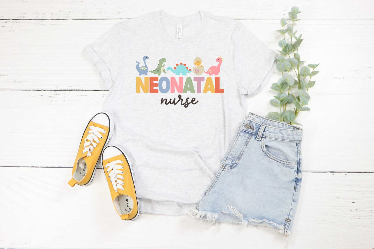 Dinosaur Neonatal Nurse Tee