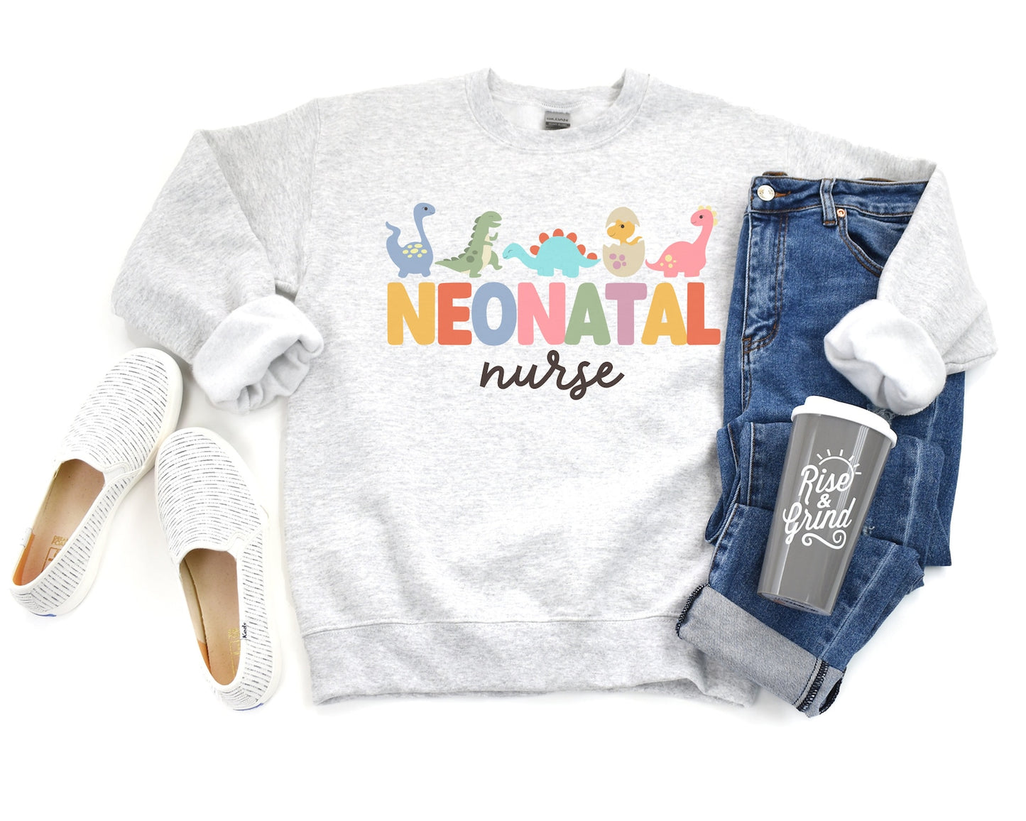 Dinosaur Neonatal Nurse Sweatshirt