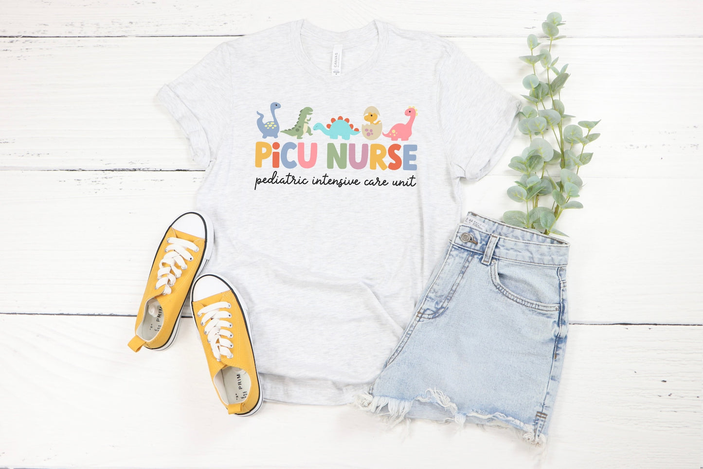 Dinosaur PICU Nurse Tee