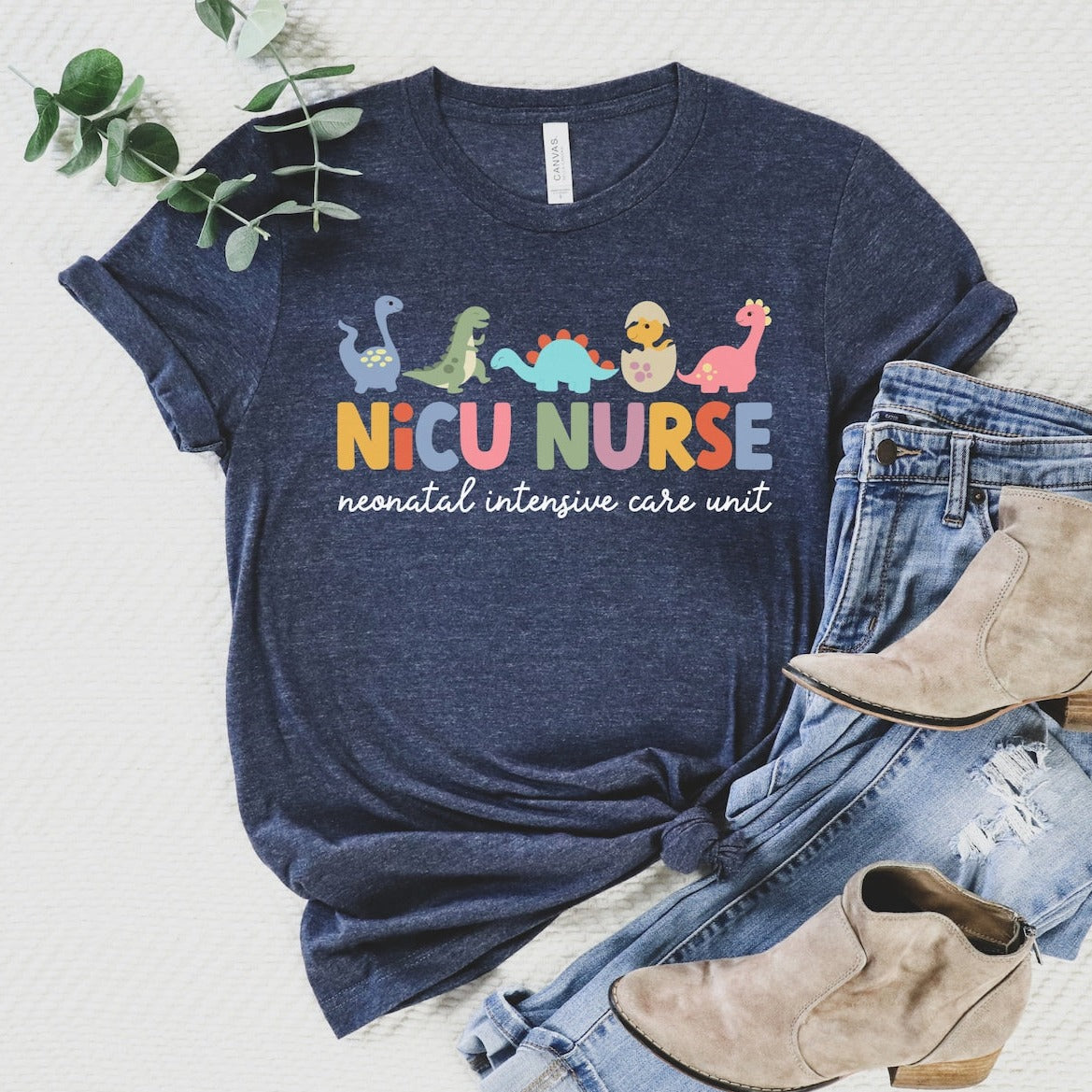 Dinosaur NICU Nurse Tee