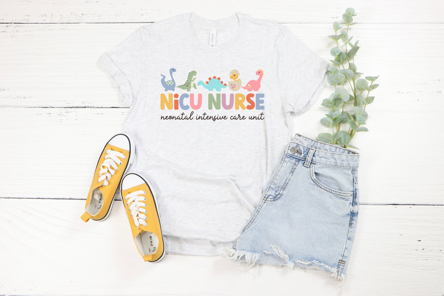 Dinosaur NICU Nurse Tee