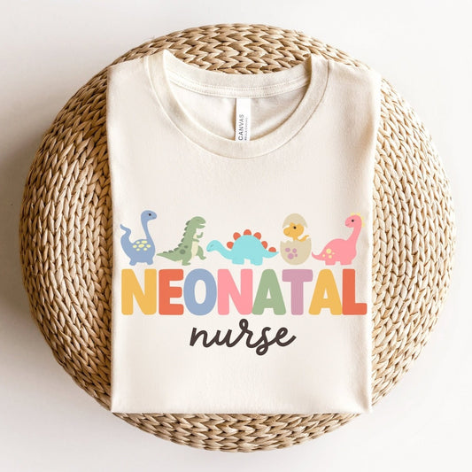 Dinosaur Neonatal Nurse Tee