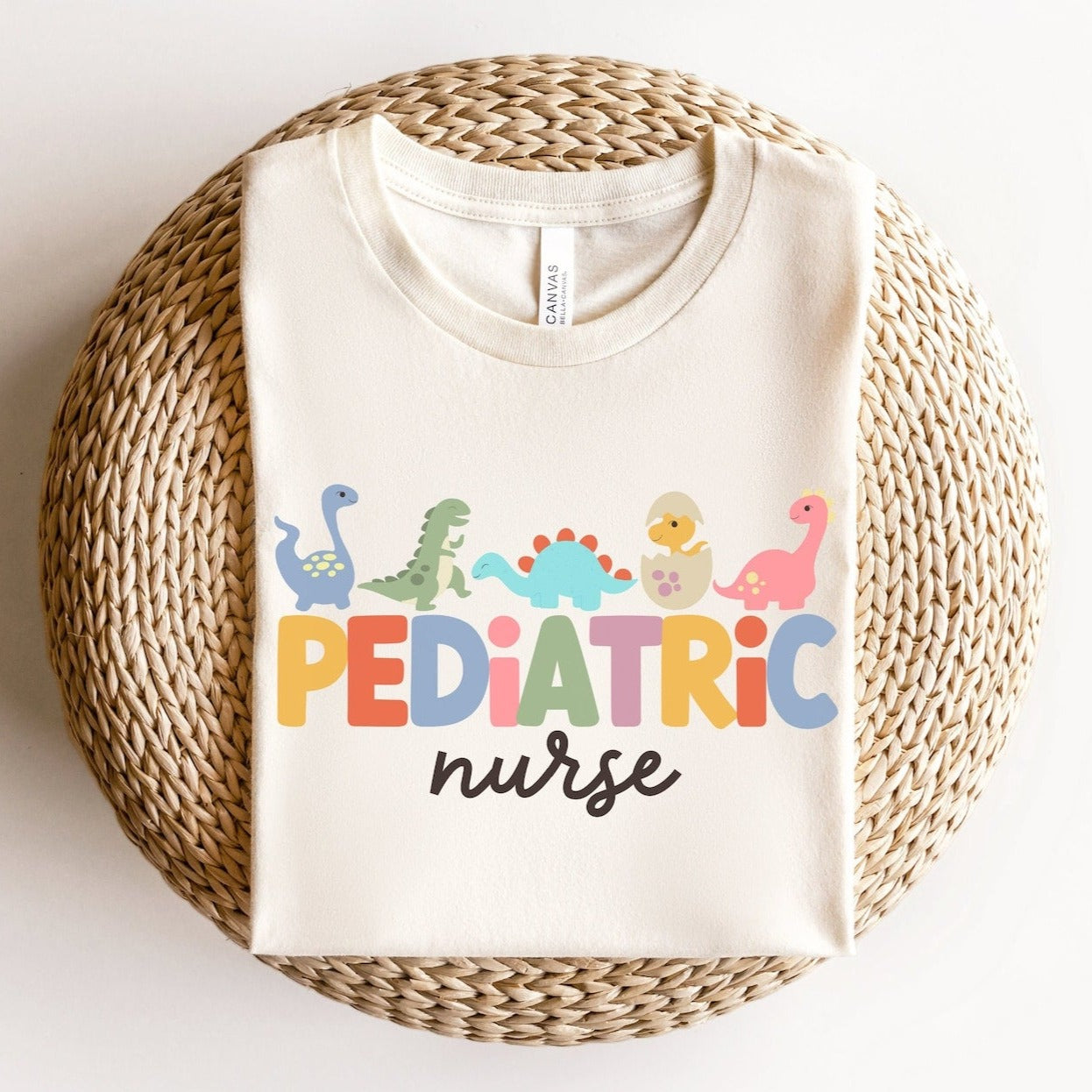 Dinosaur Pediatric Nurse Tee