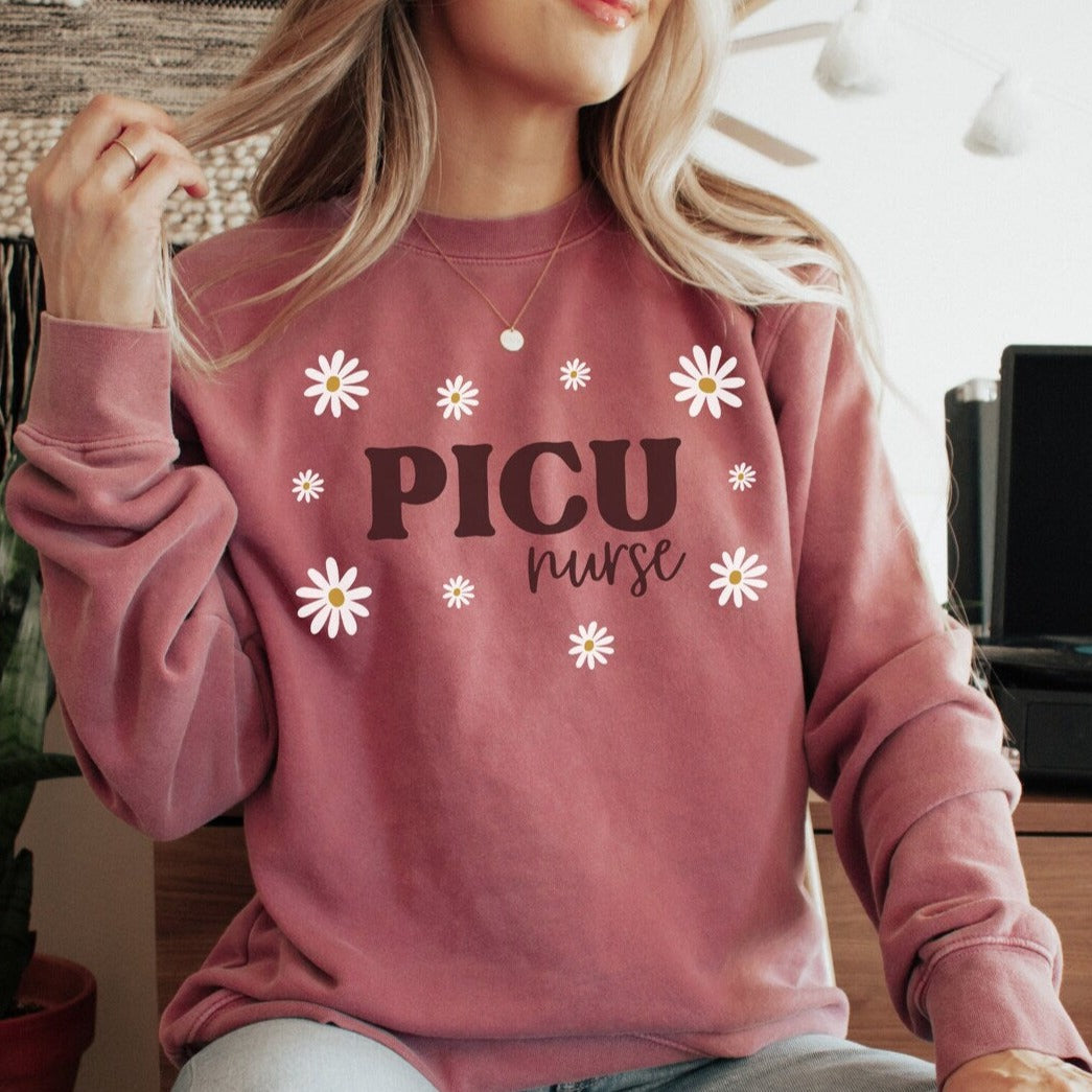 Retro Daisy PICU Sweatshirt