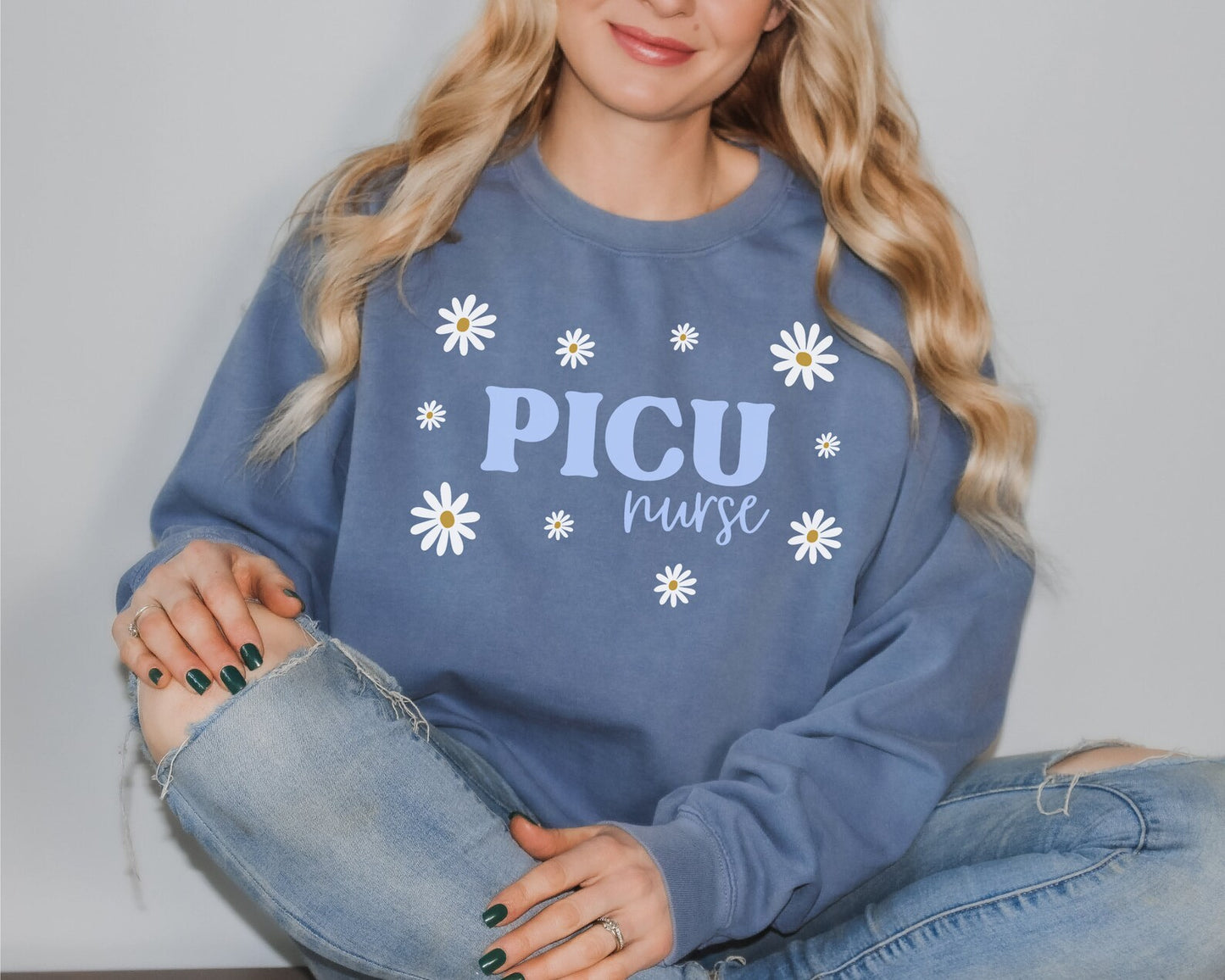 Retro Daisy PICU Sweatshirt