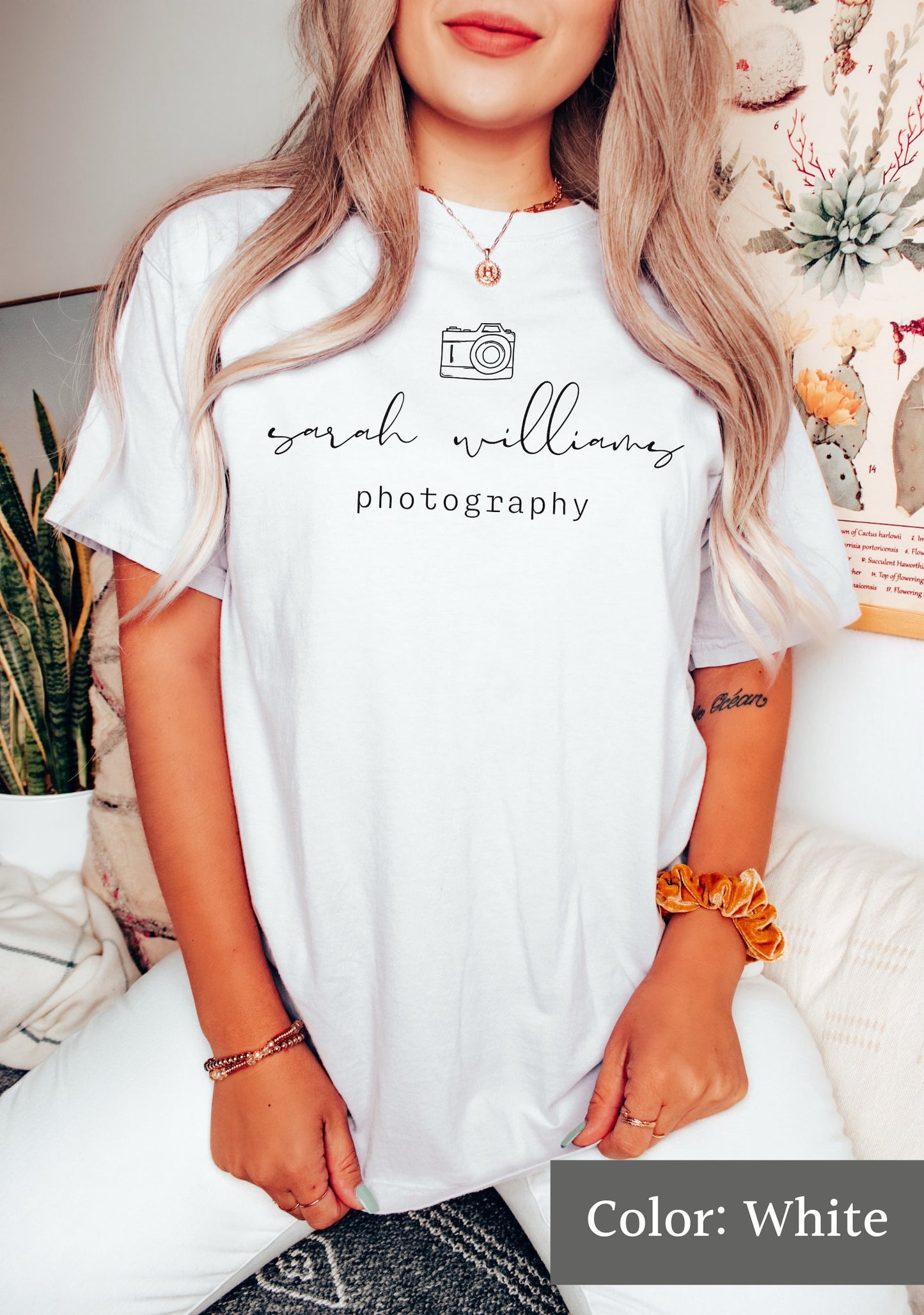 Camera Icon Custom Photography Tee - Comfort Colors