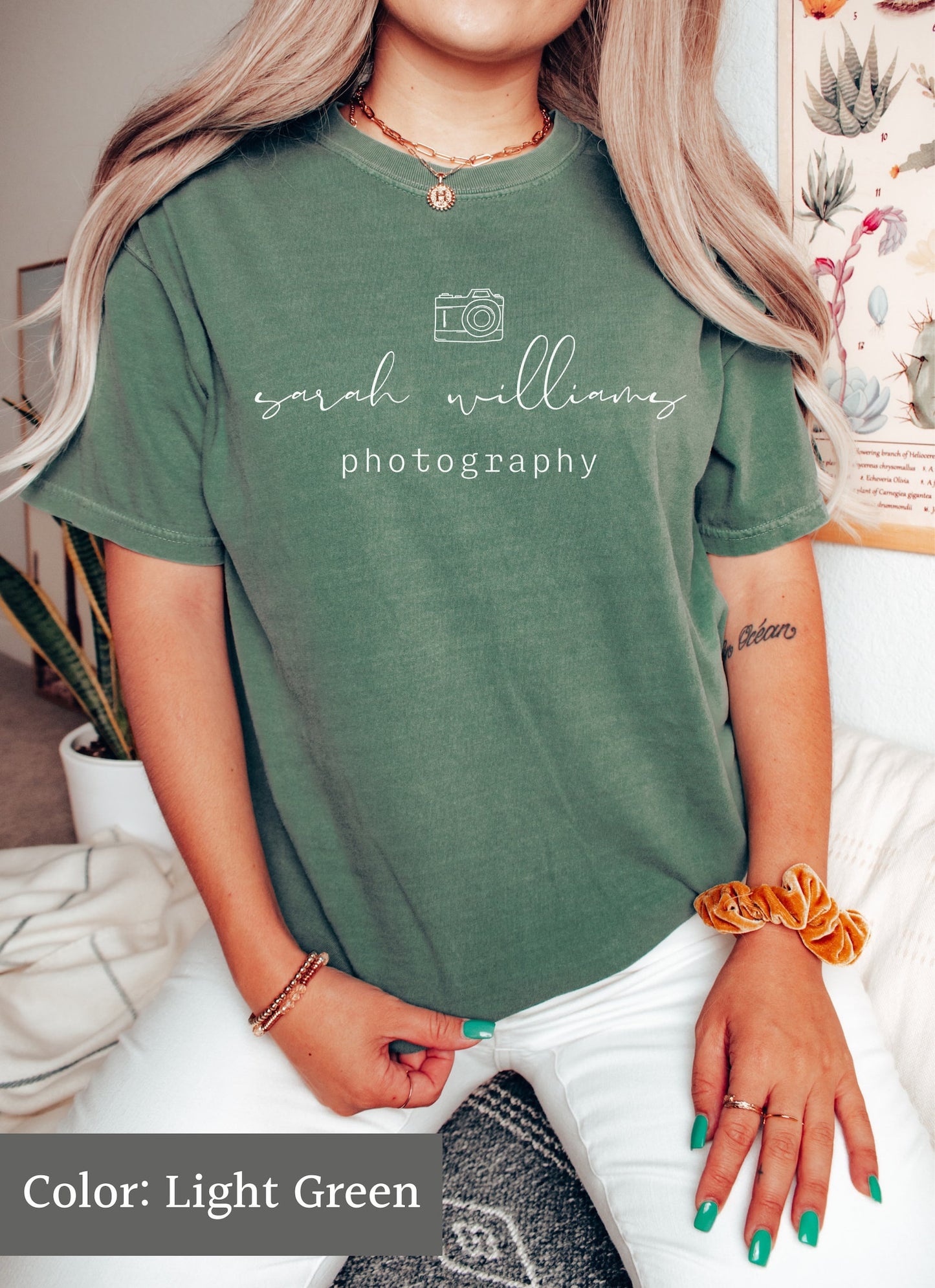 Camera Icon Custom Photography Tee - Comfort Colors