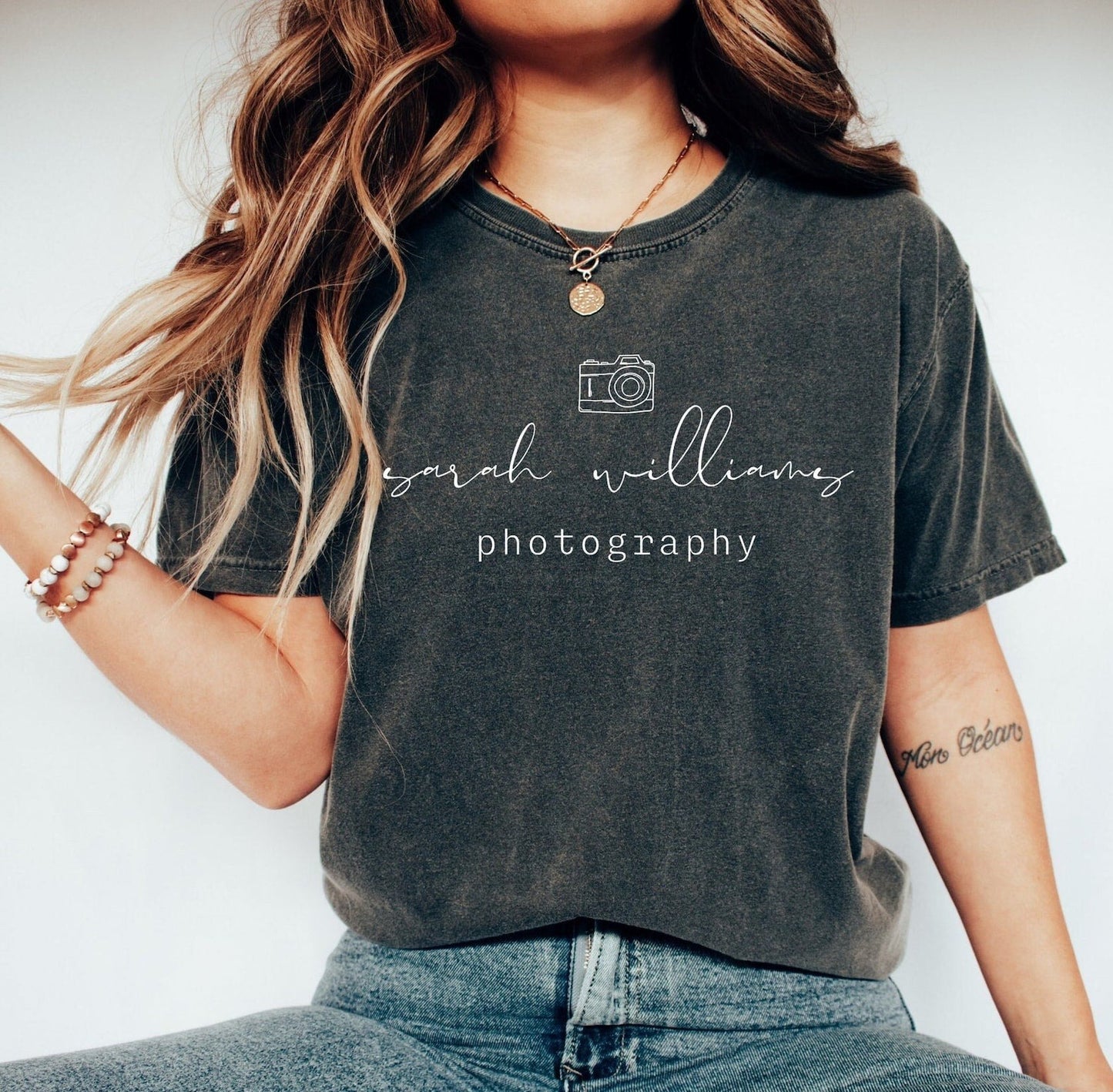 Camera Icon Custom Photography Tee - Comfort Colors