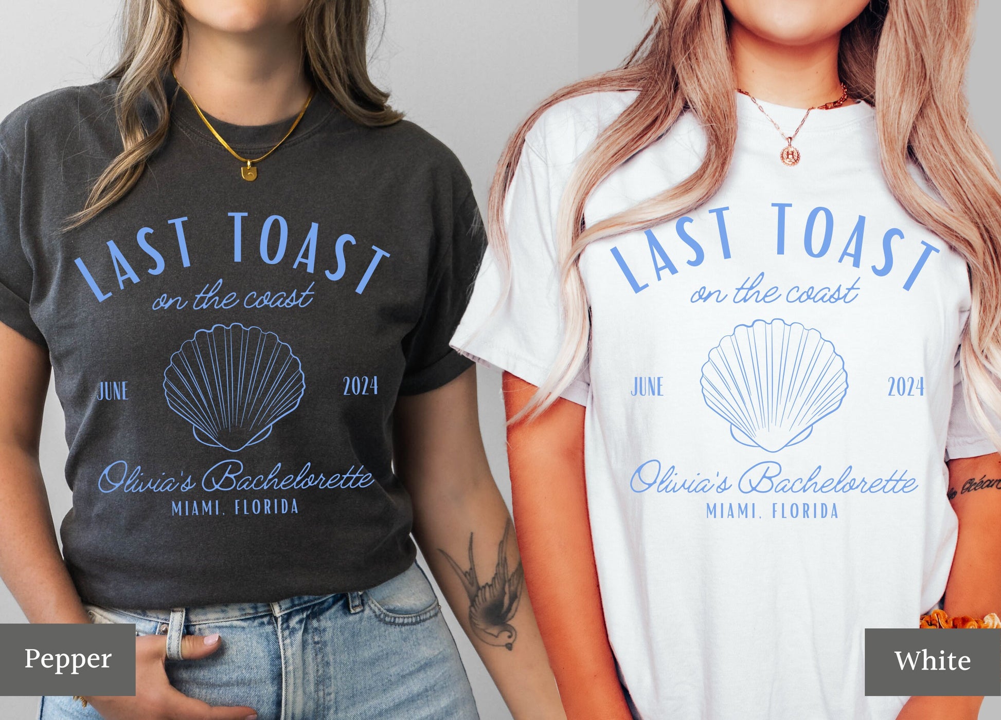 Beach Bachelorette Party Shirts, Last Toast on the Coast, Custom Bachelorette Tees, Comfort Colors Bachelorette Tshirts, Social Club Bach