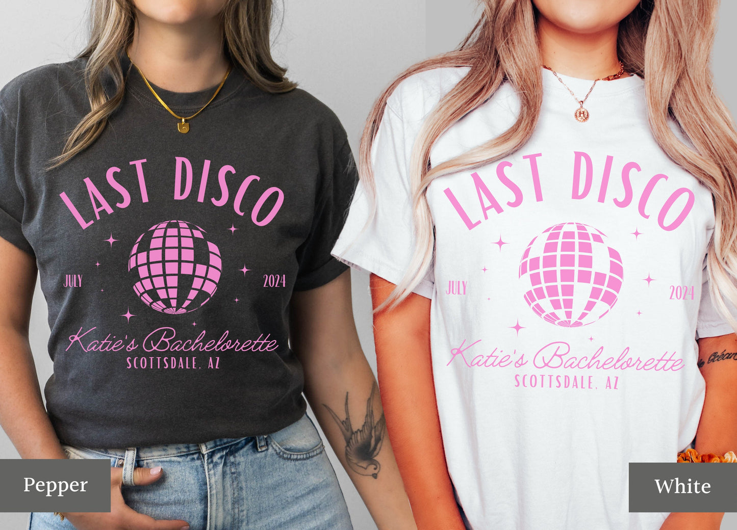 Last Disco Bachelorette Shirt, Bridal Party Tees, Custom Location Bachelorette Tshirts, Comfort Colors, Disco Bride, Gift for Bridesmaids