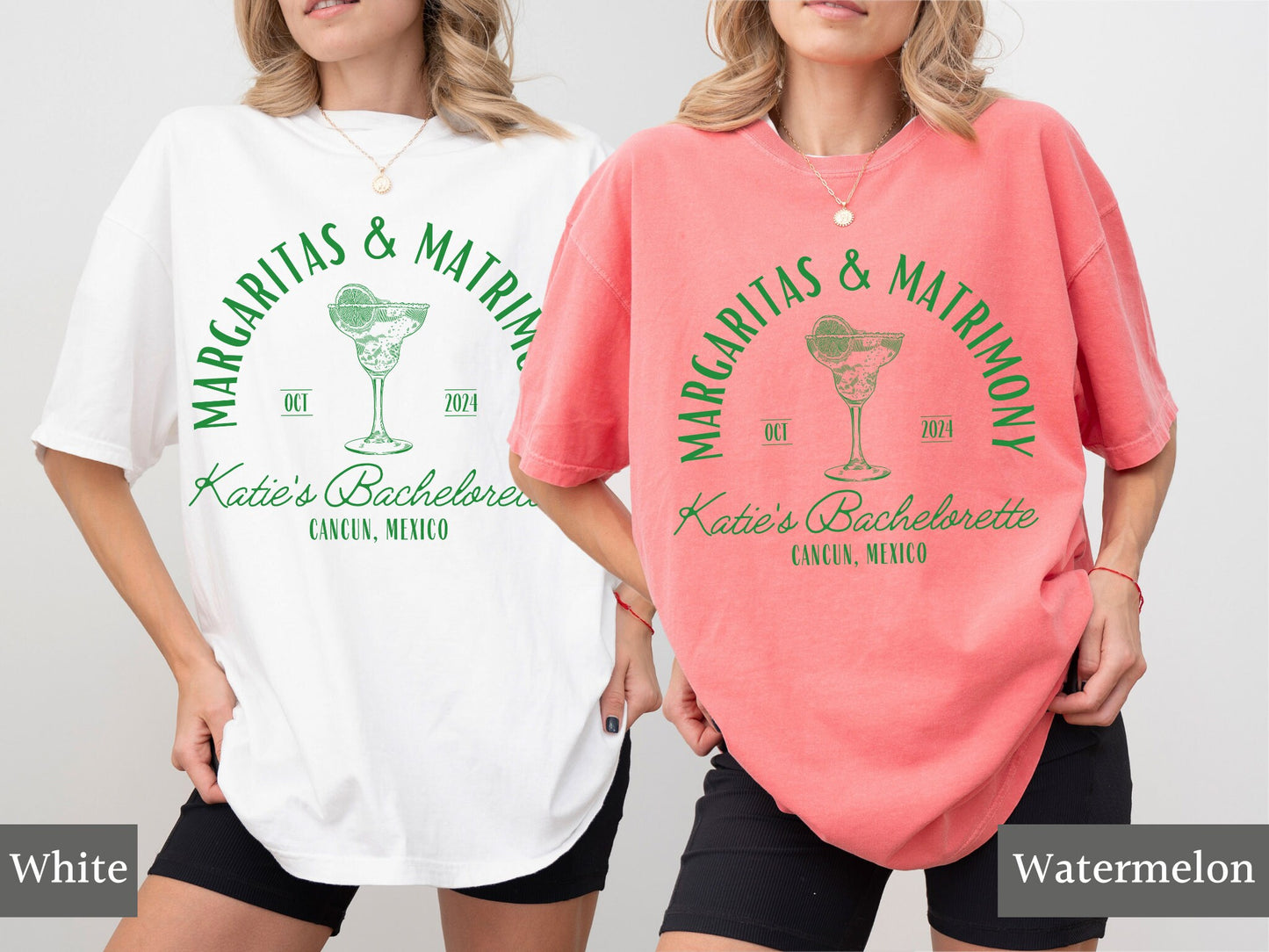 Margaritas and Matrimony Bachelorette Shirts, Custom Location Bachelorette Tees, Final Fiesta Bach Tshirts, Mexico Bachelorette Party