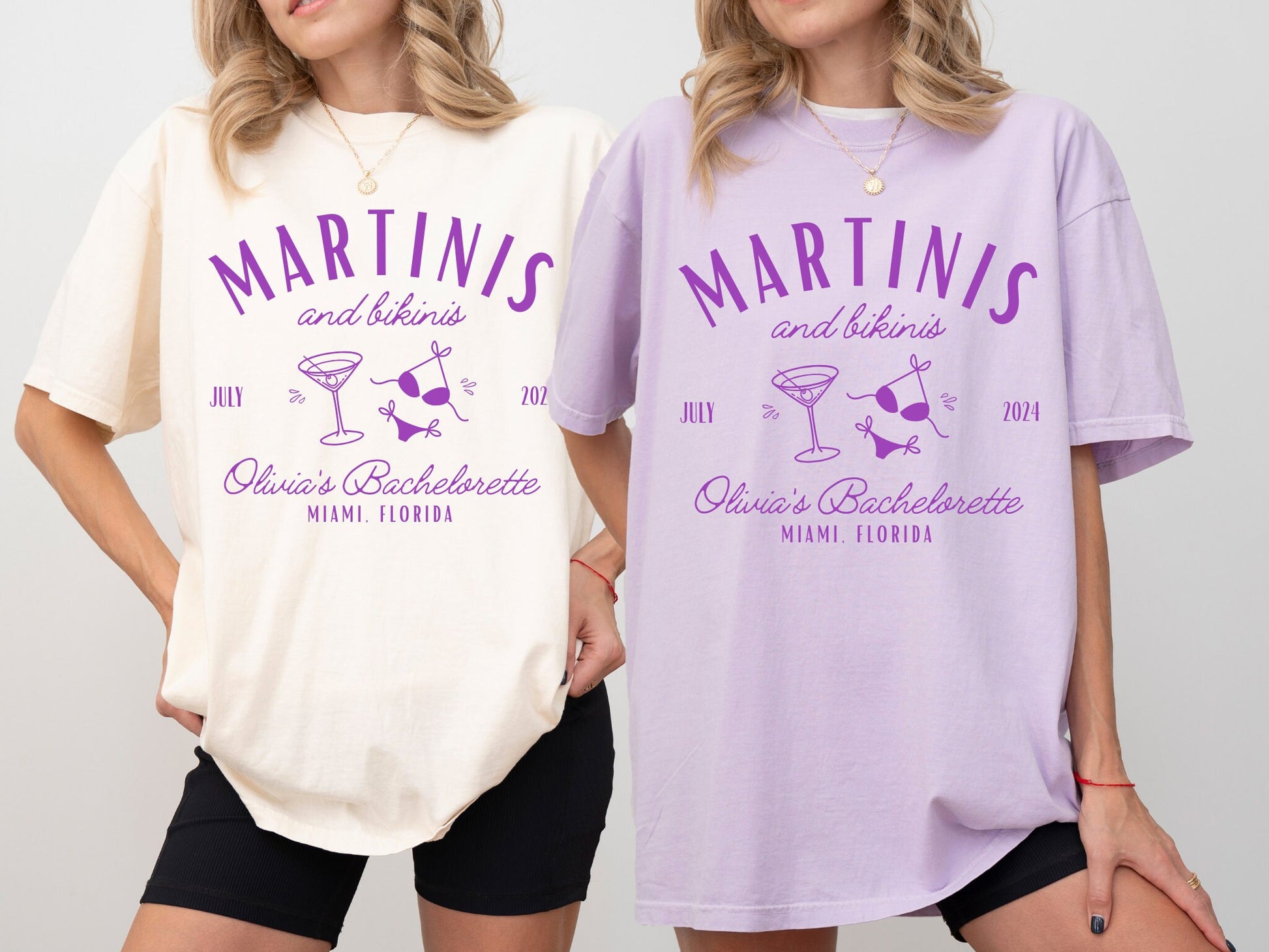 Martinis and Bikinis Bachelorette Party Shirts, Beach Bachelorette Tees, Custom Comfort Colors Bach Tshirts, Luxury Social Club Bach