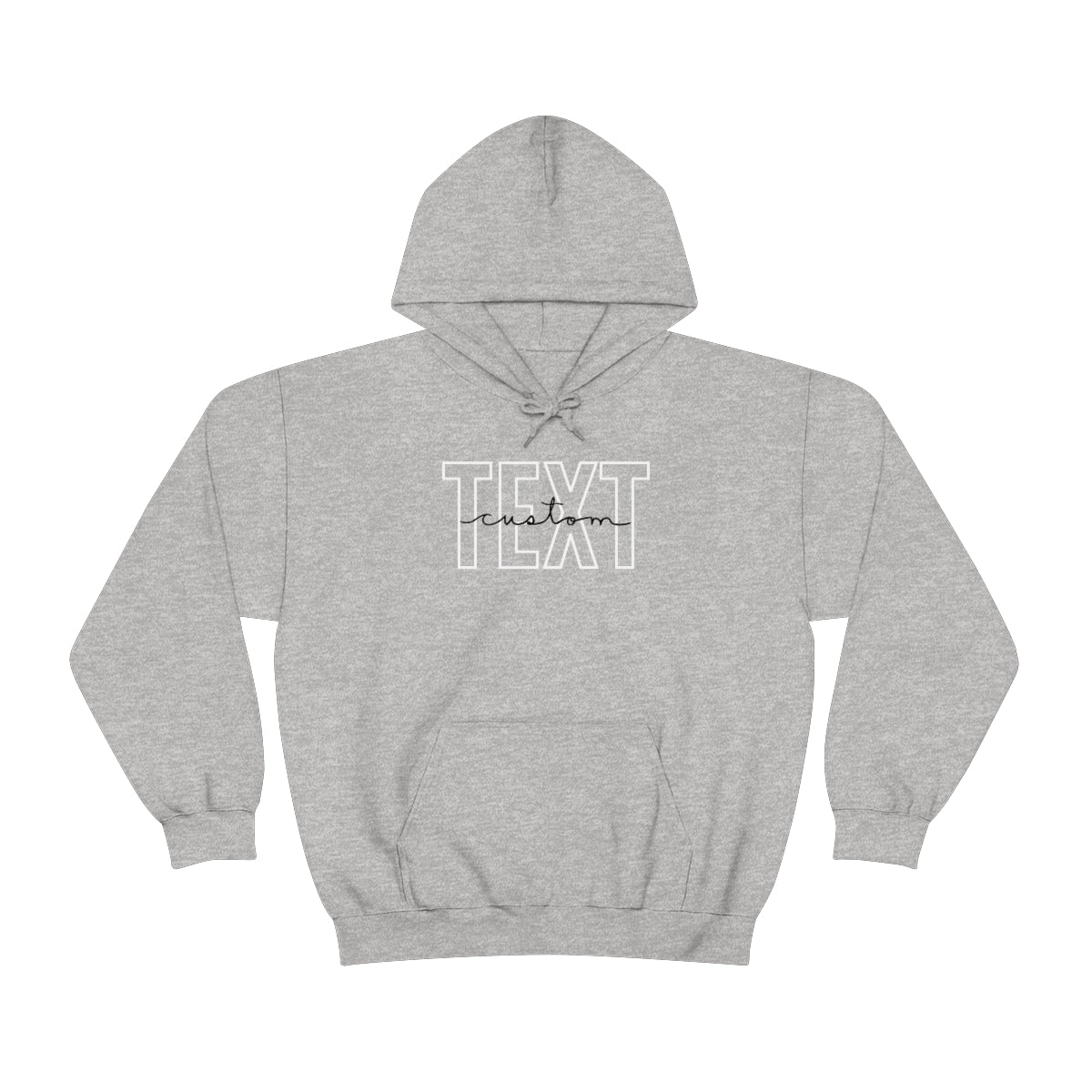 Classic Custom Text Hoodie