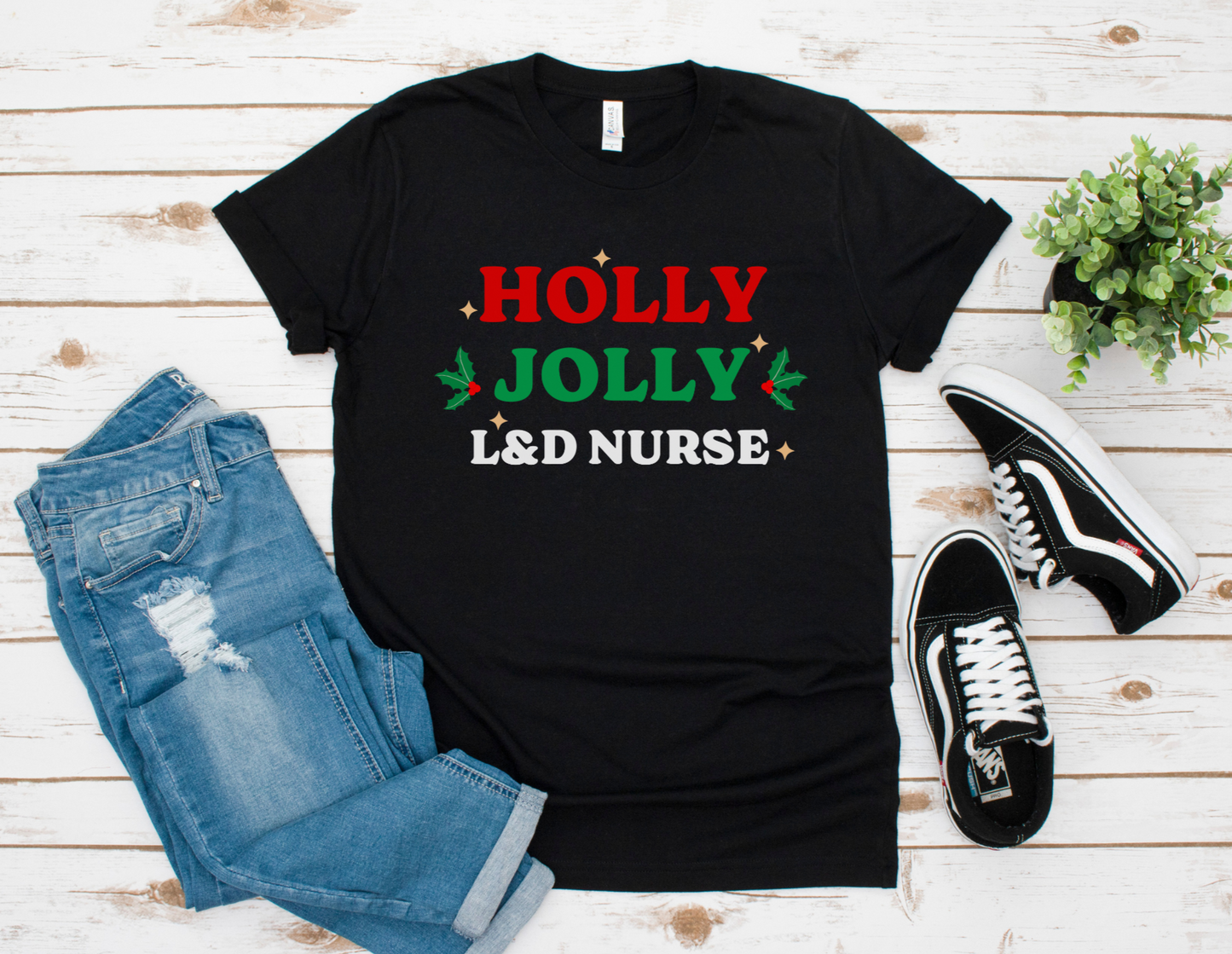 Holly Jolly L&D Nurse Tee