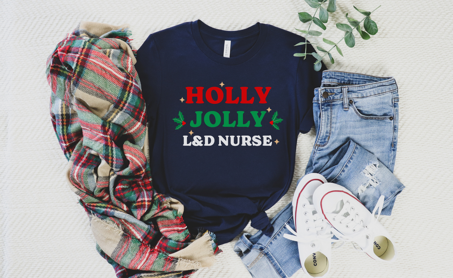 Holly Jolly L&D Nurse Tee